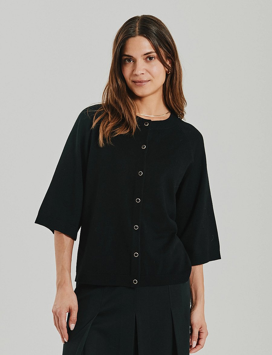 FREE/QUENT - FQKATIE-CARDIGAN - strickjacken - black - 3