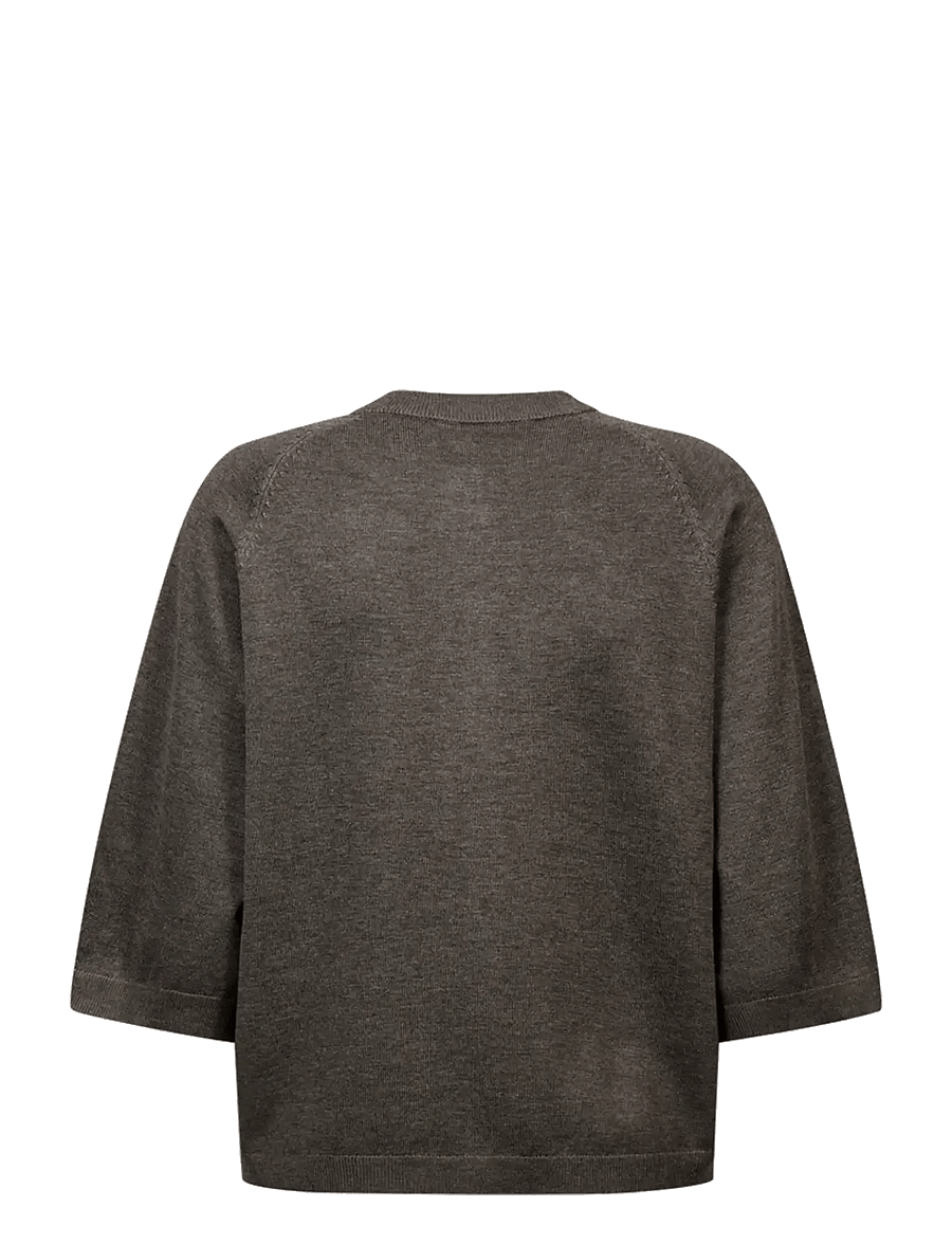 FREE/QUENT - FQKATIE-CARDIGAN - strickjacken - morel melange - 1