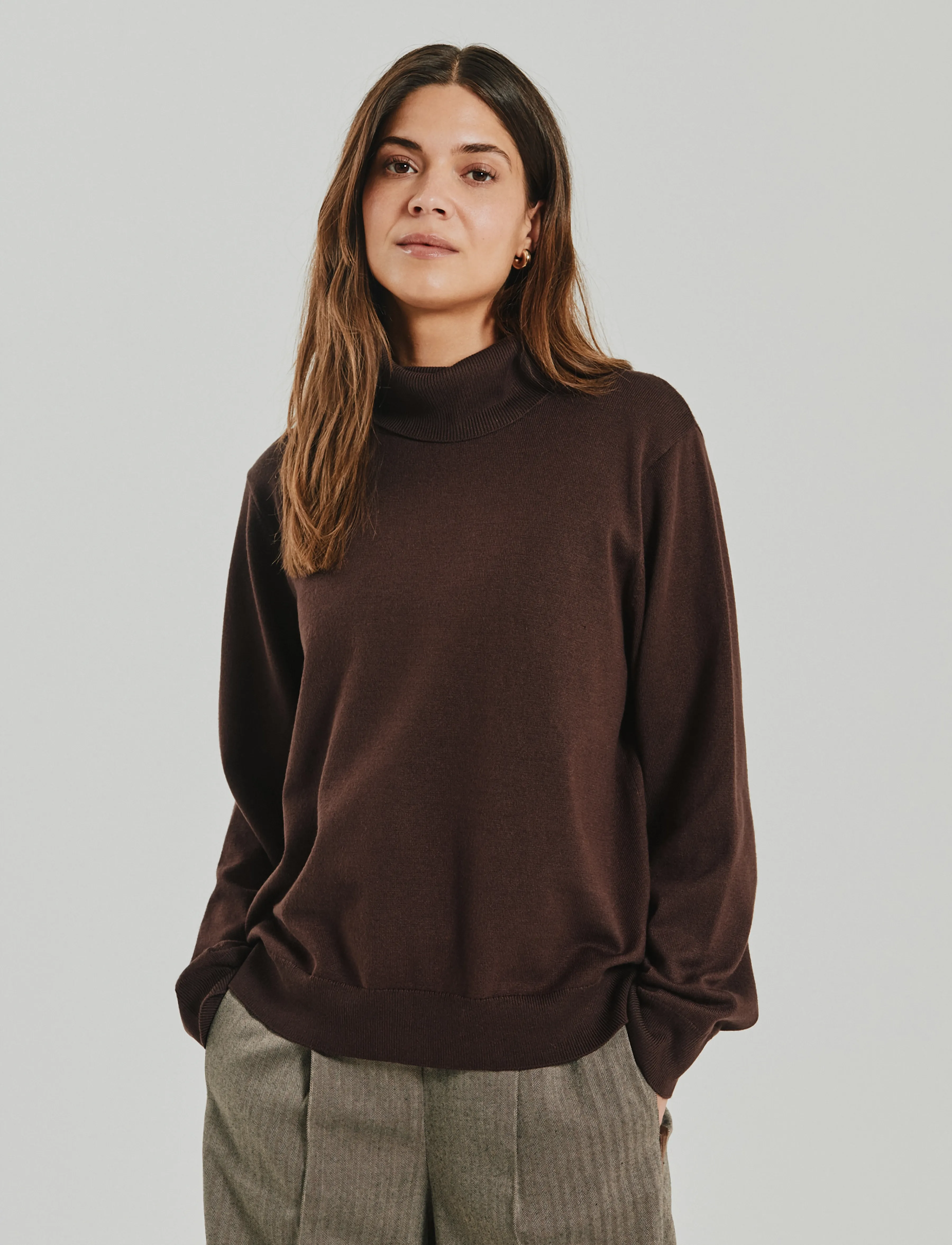 FREE/QUENT - FQKATIE-PULLOVER - mole - 3