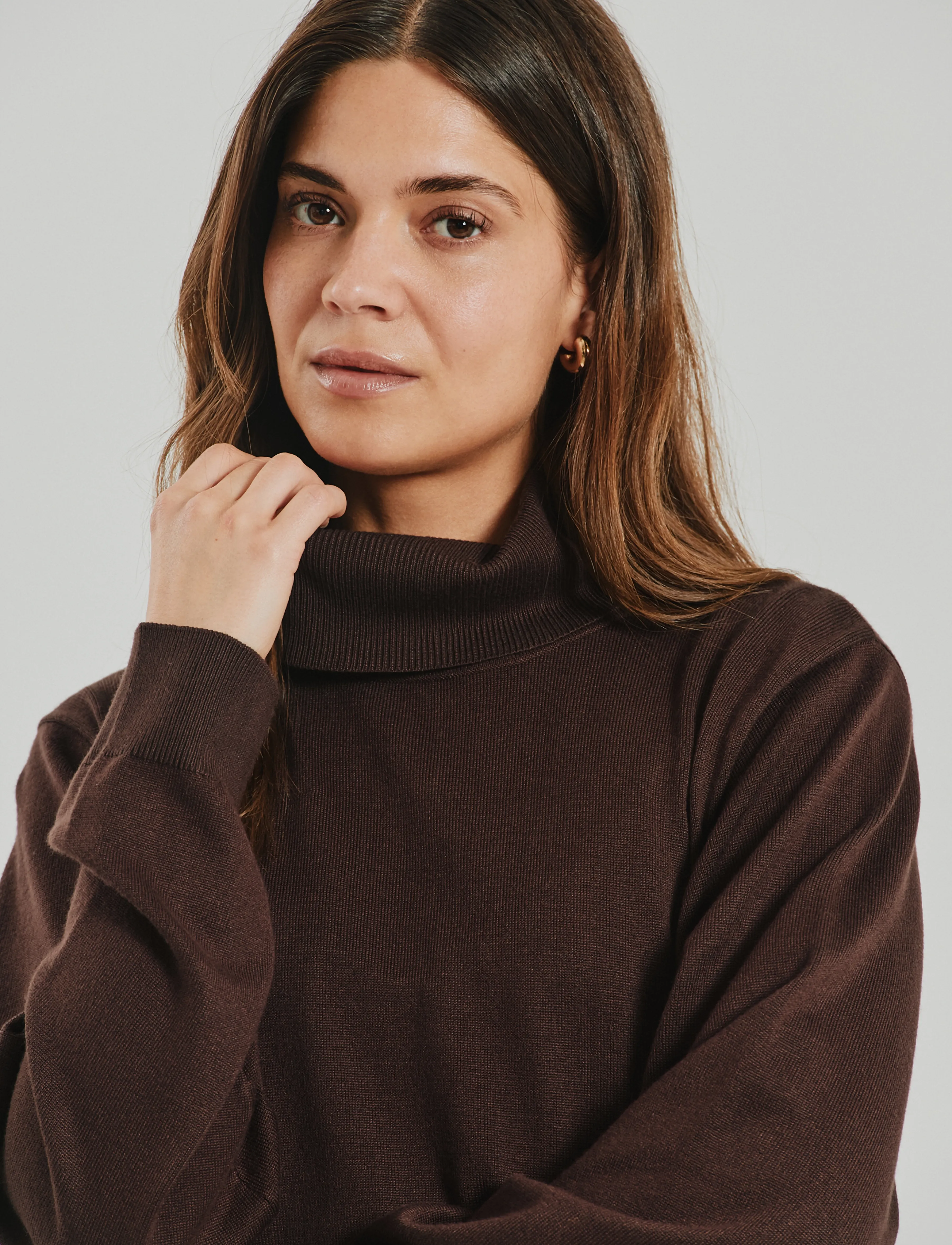 FREE/QUENT - FQKATIE-PULLOVER - mole - 4