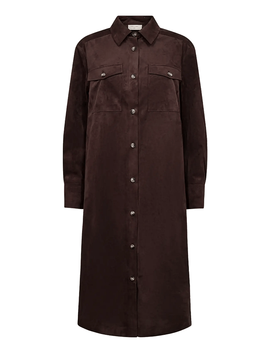 FREE/QUENT - FQMIMI-DRESS - skjortklänningar - mole - 1