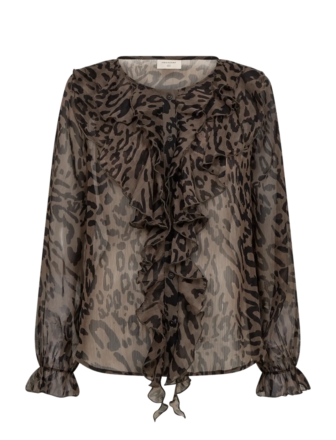 FREE/QUENT FQDITTE-BLOUSE - Bluser & Skjorter - MOREL W. BLACK / brown