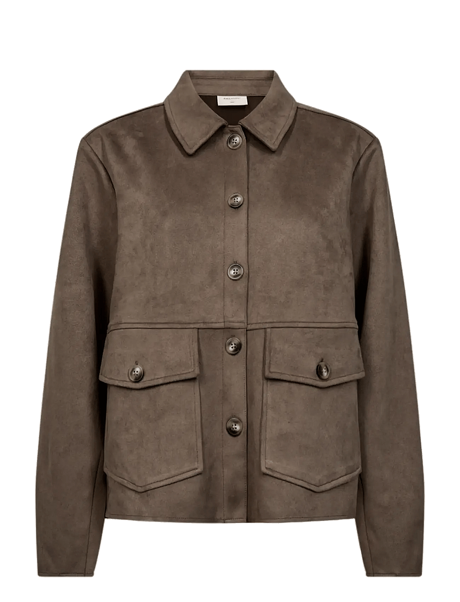 FREE/QUENT - FQDUWA-JACKET - utility-jacken - morel - 0