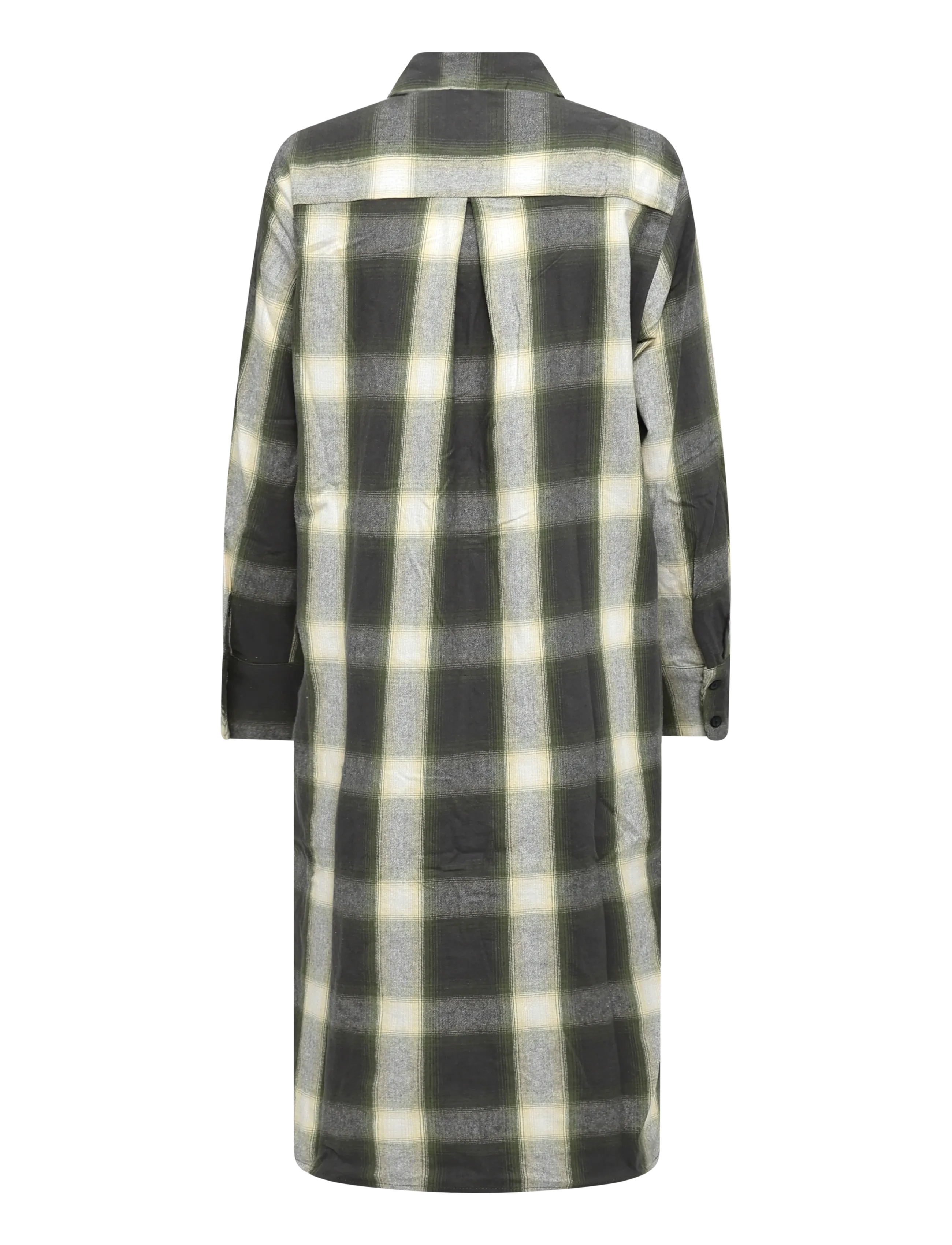 FREE/QUENT - FQERINO-DRESS - hemdkleider - dark grey mel w calliste green - 2