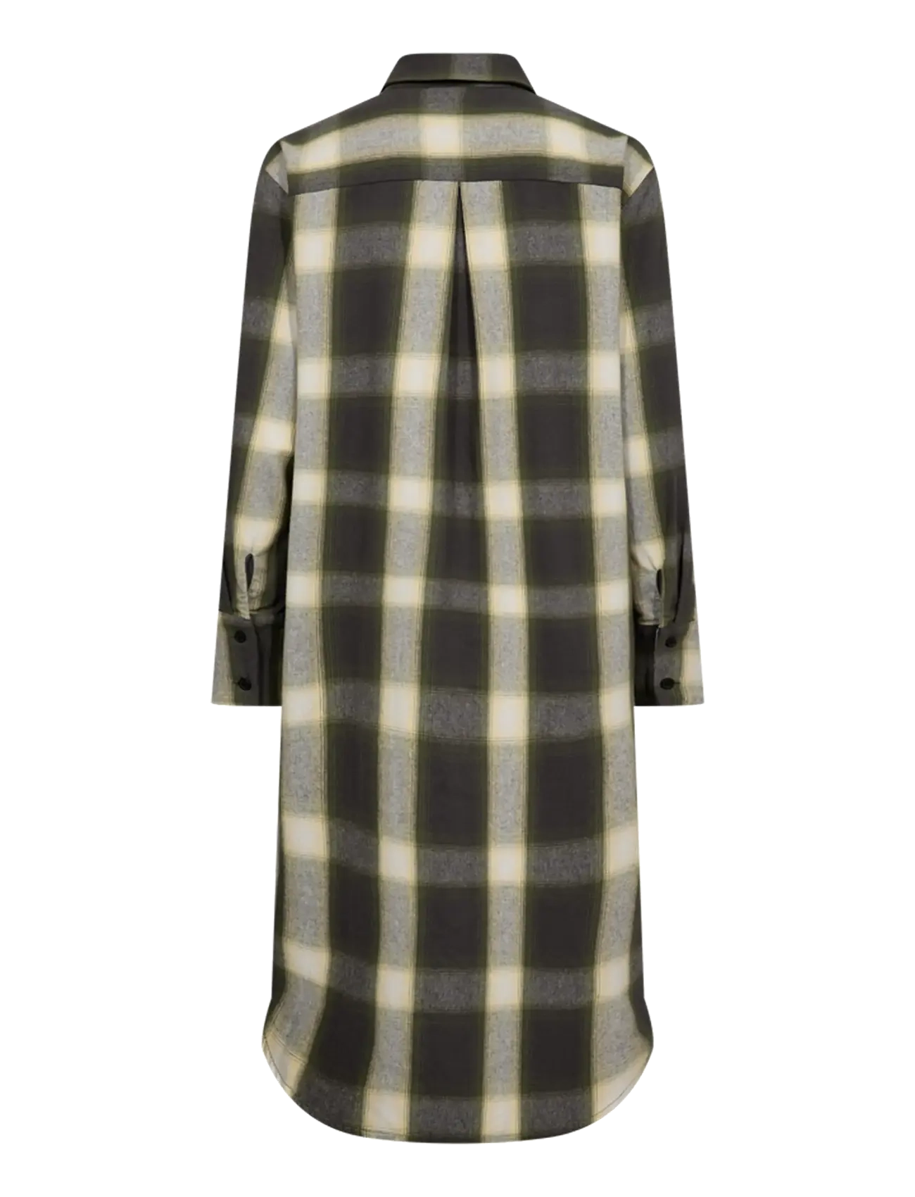 FREE/QUENT - FQERINO-DRESS - skjortklänningar - dark grey mel w calliste green - 2