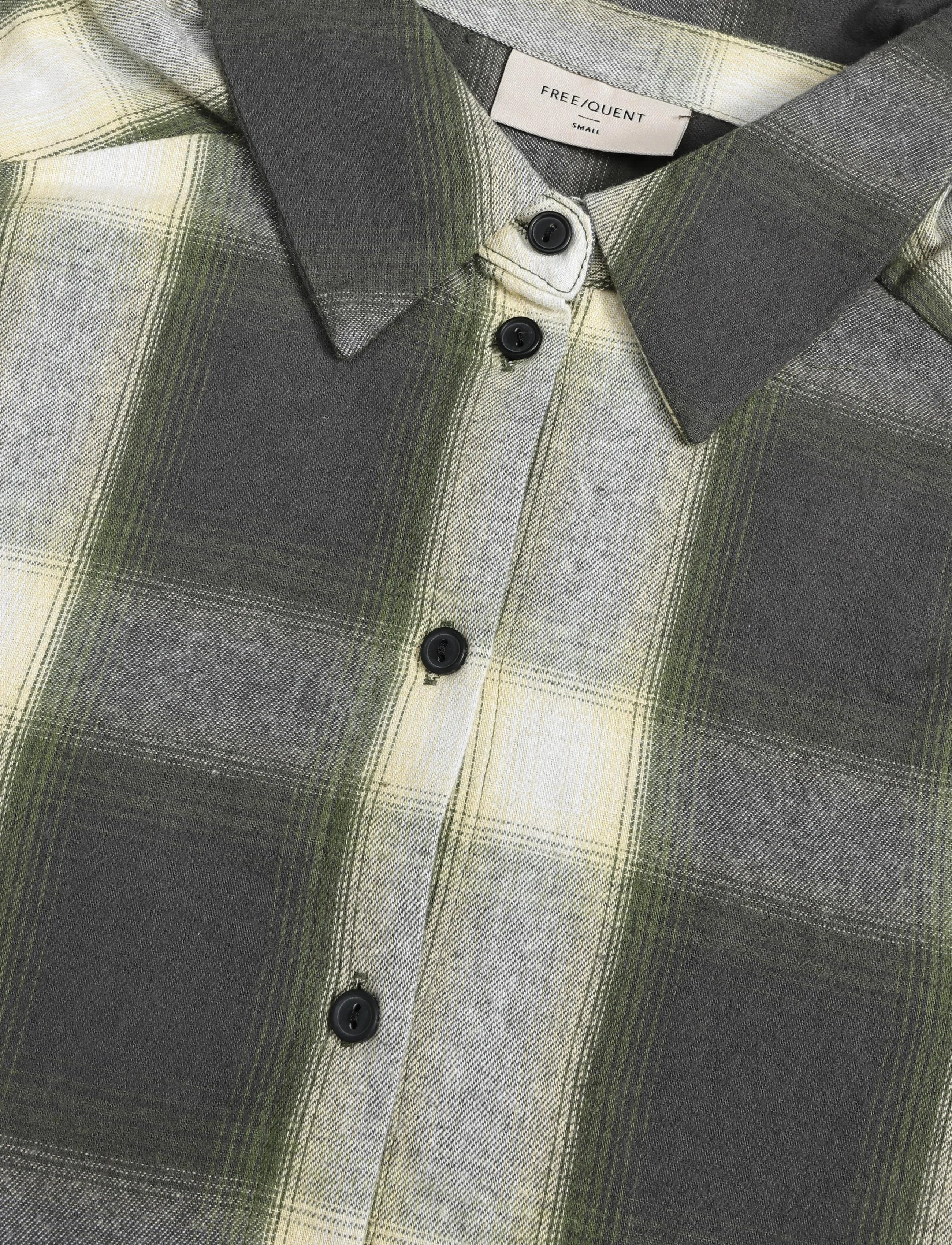 FREE/QUENT - FQERINO-DRESS - hemdkleider - dark grey mel w calliste green - 5