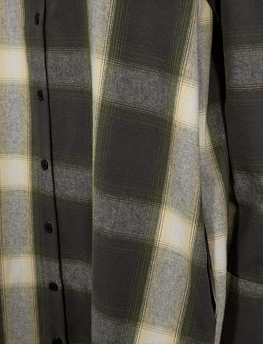 FREE/QUENT - FQERINO-DRESS - skjortklänningar - dark grey mel w calliste green - 5