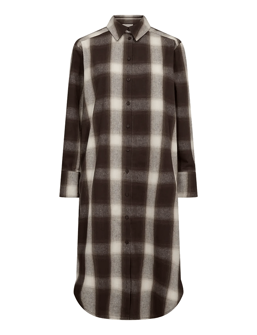 FREE/QUENT - FQERINO-DRESS - skjortklänningar - mole w. morel - 0
