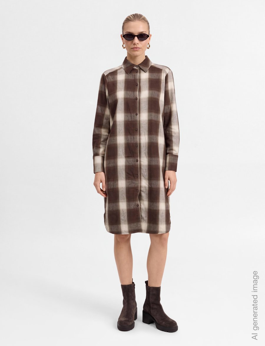 FREE/QUENT - FQERINO-DRESS - hemdkleider - mole w. morel - 0