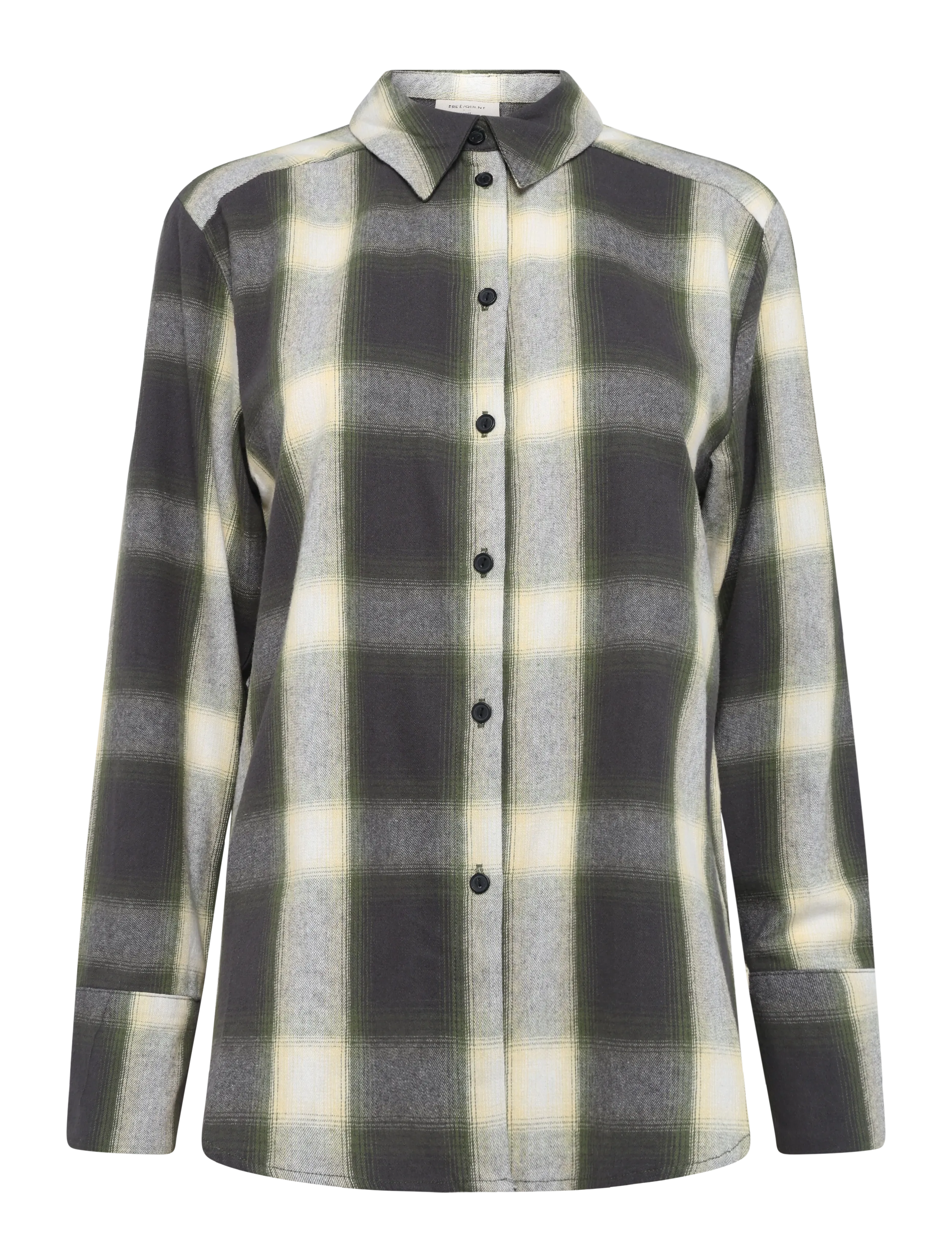 FREE/QUENT FQERINO-SHIRT - FREE|QUENT - DARK GREY MEL W CALLISTE GREEN / grey