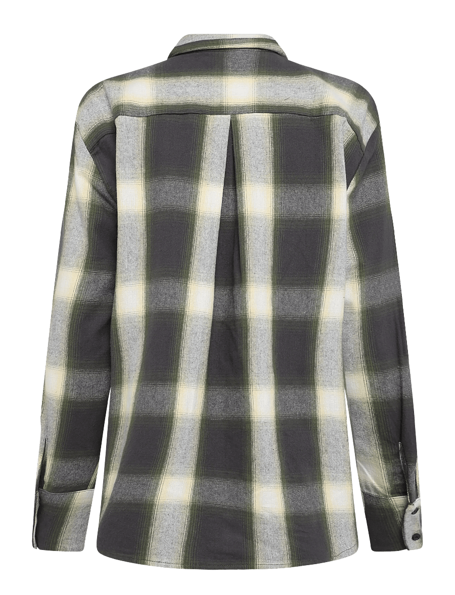 FREE/QUENT - FQERINO-SHIRT - overhemden met lange mouwen - dark grey mel w calliste green - 2