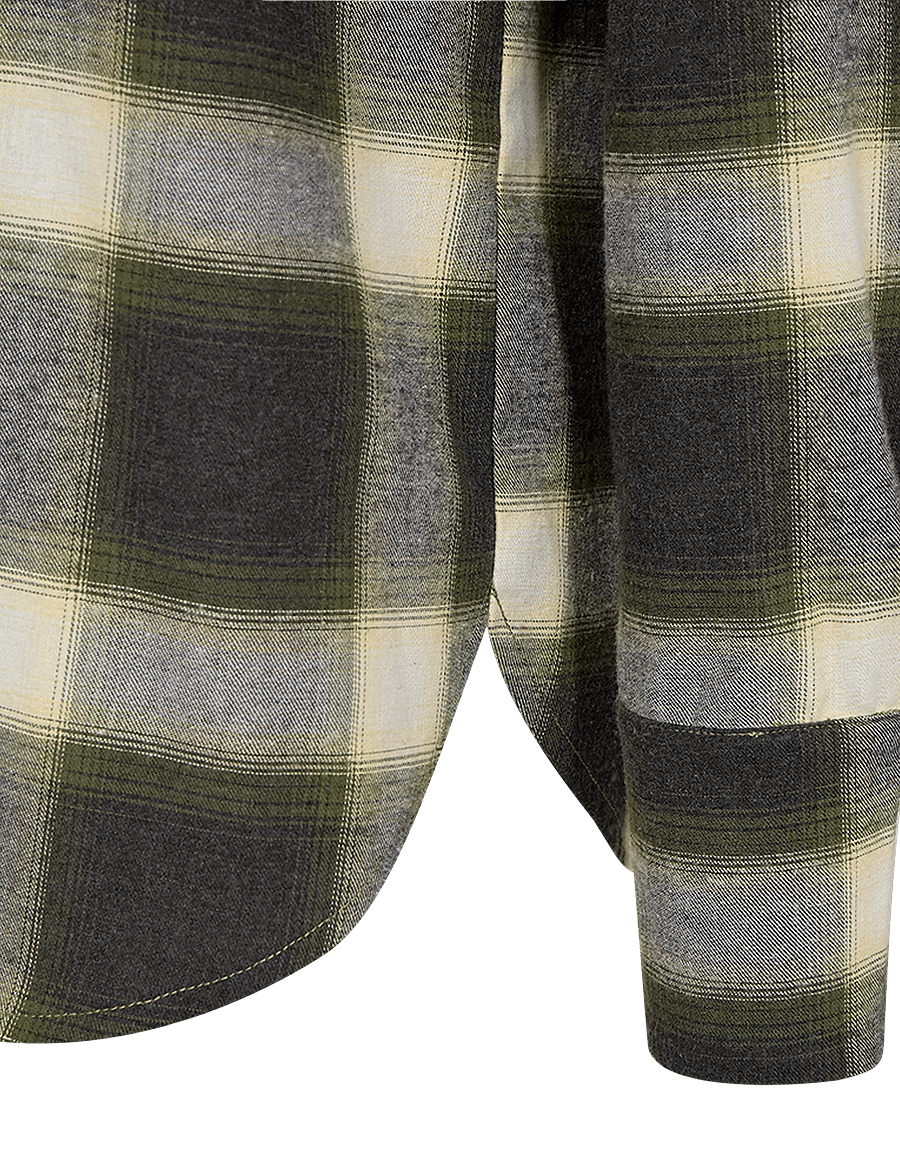 FREE/QUENT - FQERINO-SHIRT - langärmlige hemden - dark grey mel w calliste green - 4