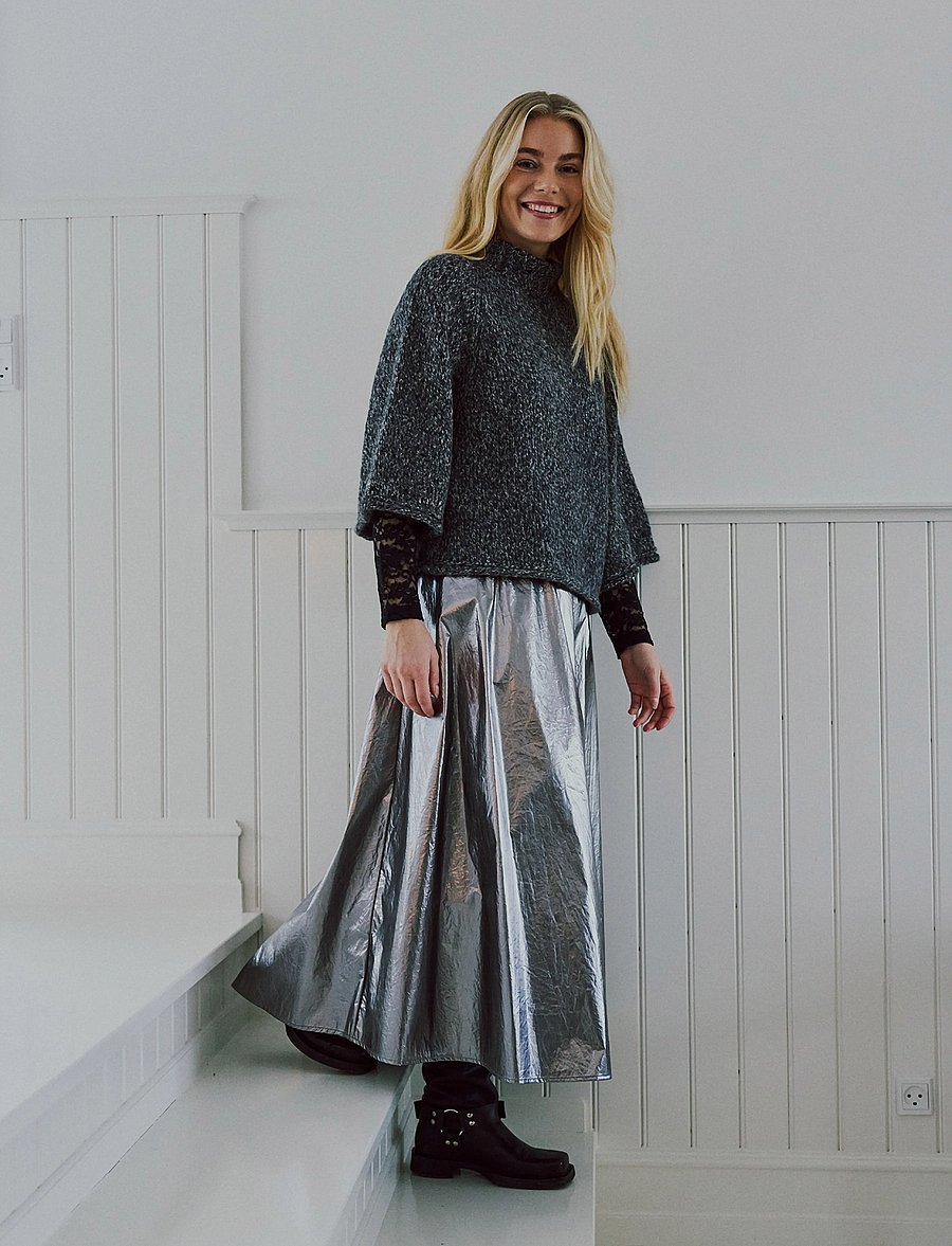 FREE/QUENT - FQBLING-SKIRT - gunmetal - 0