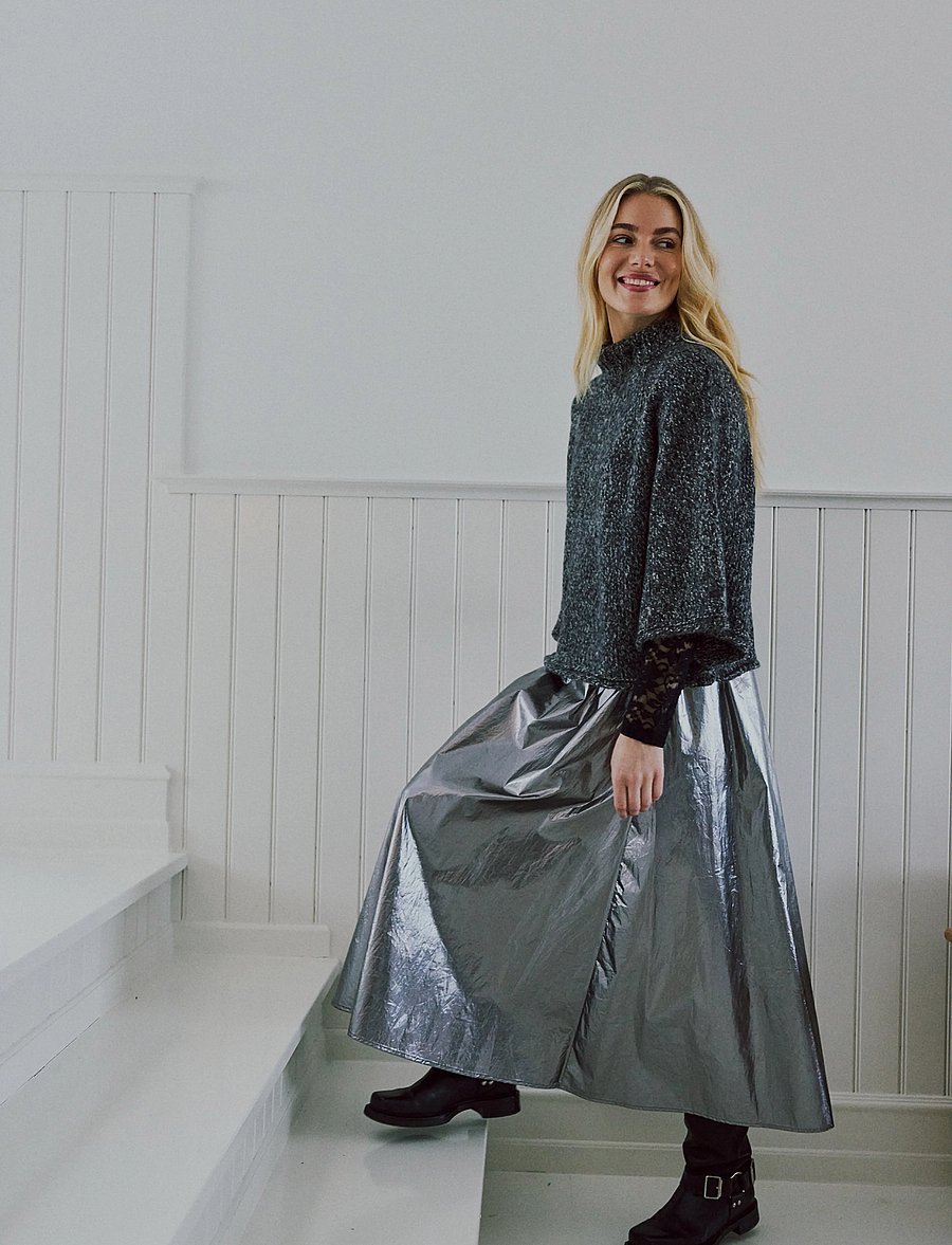FREE/QUENT - FQBLING-SKIRT - gunmetal - 3