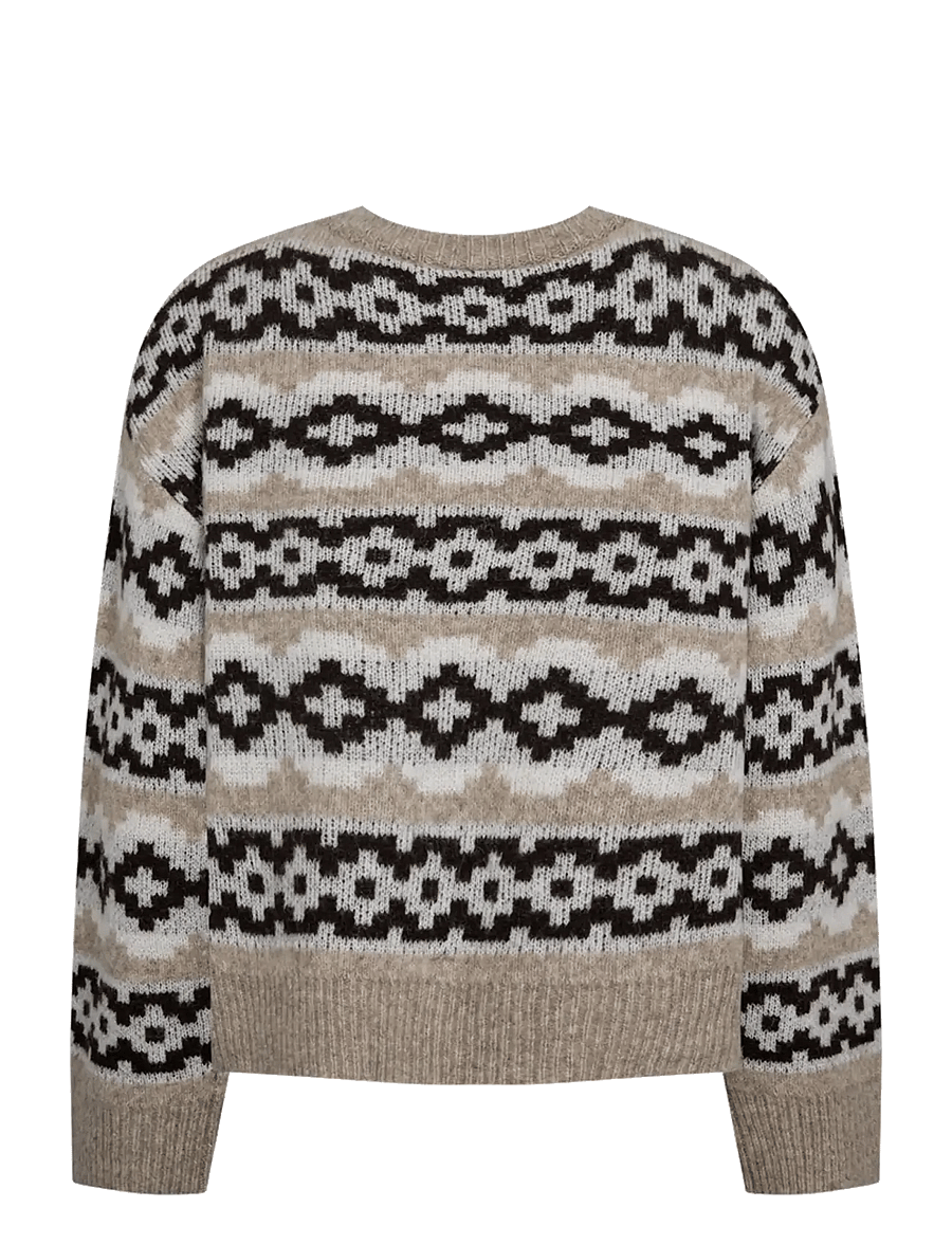 FREE/QUENT - FQALPA-CARDIGAN - strickjacken - silver m mel w star off-white - 1