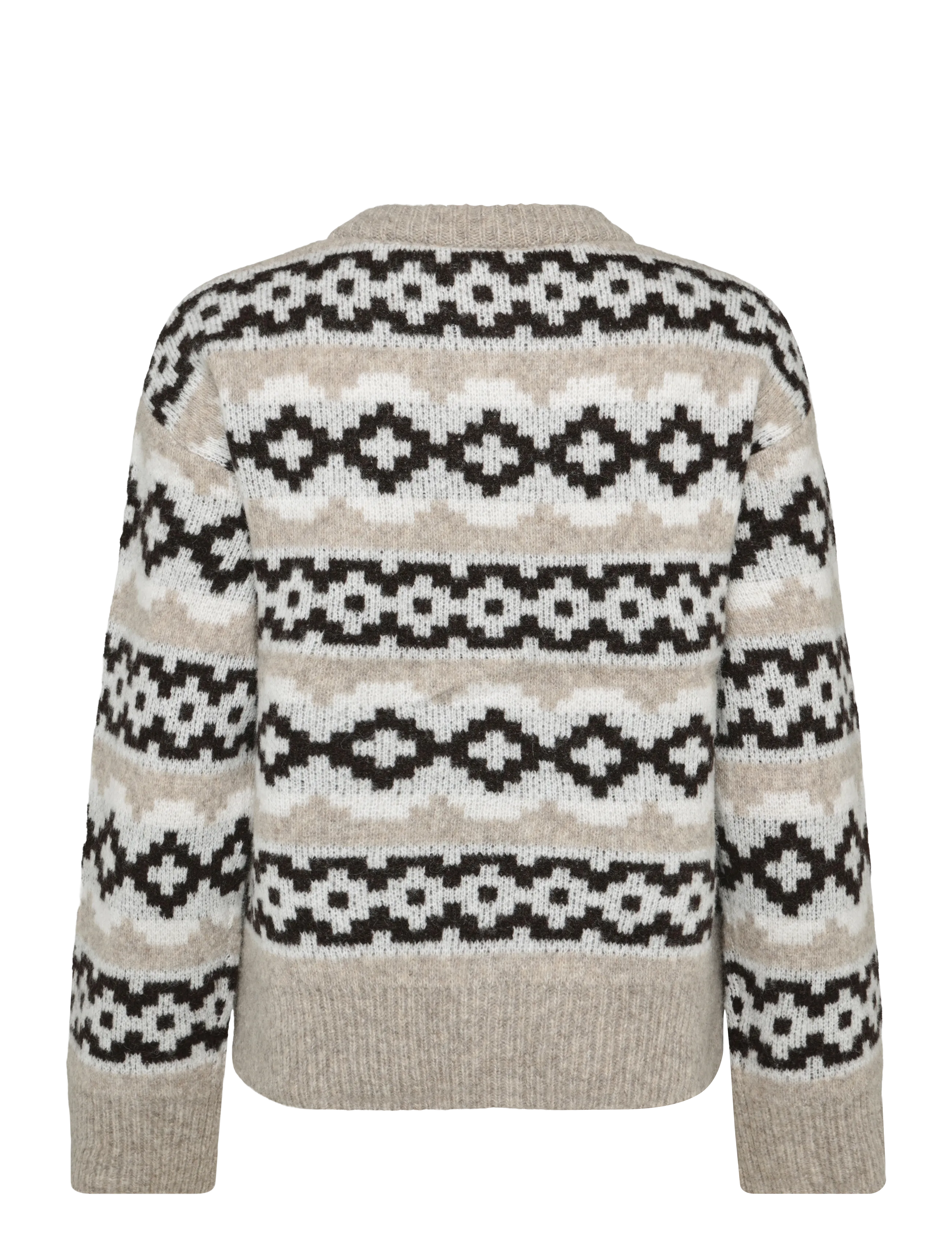 FREE/QUENT - FQALPA-CARDIGAN - cardigans - silver m mel w star off-white - 1