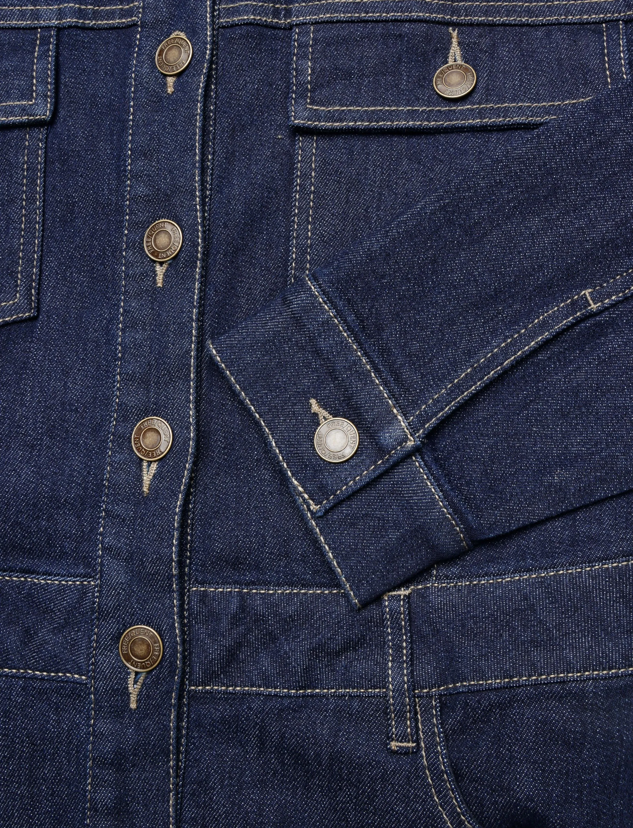 FREE/QUENT - FQSARA-DRESS - sügisene kokkuhoid - dark blue denim - 5