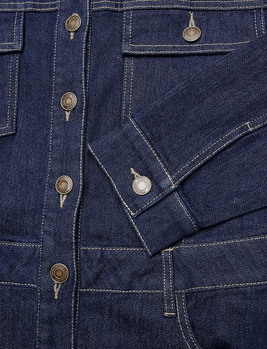 FREE/QUENT - FQSARA-DRESS - hemdkleider - dark blue denim - 5