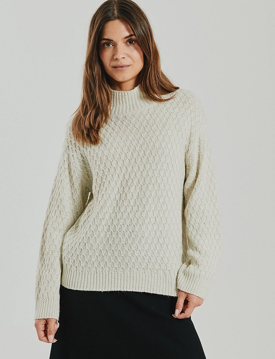 FREE/QUENT - FQCATHY-PULLOVER - striktrøjer - moonbeam - 0