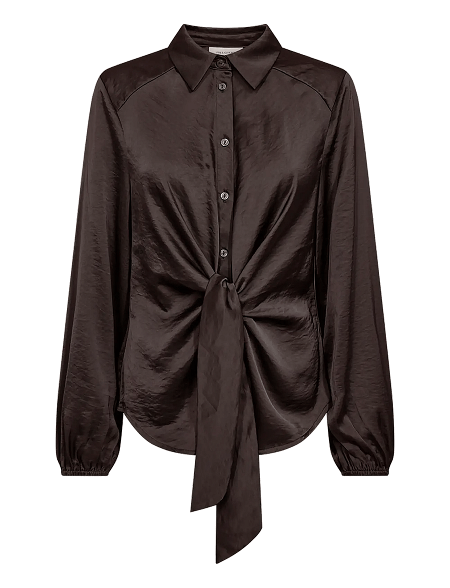 FREE/QUENT - FQDOVE-BLOUSE - long sleeved blouses - mole - 0