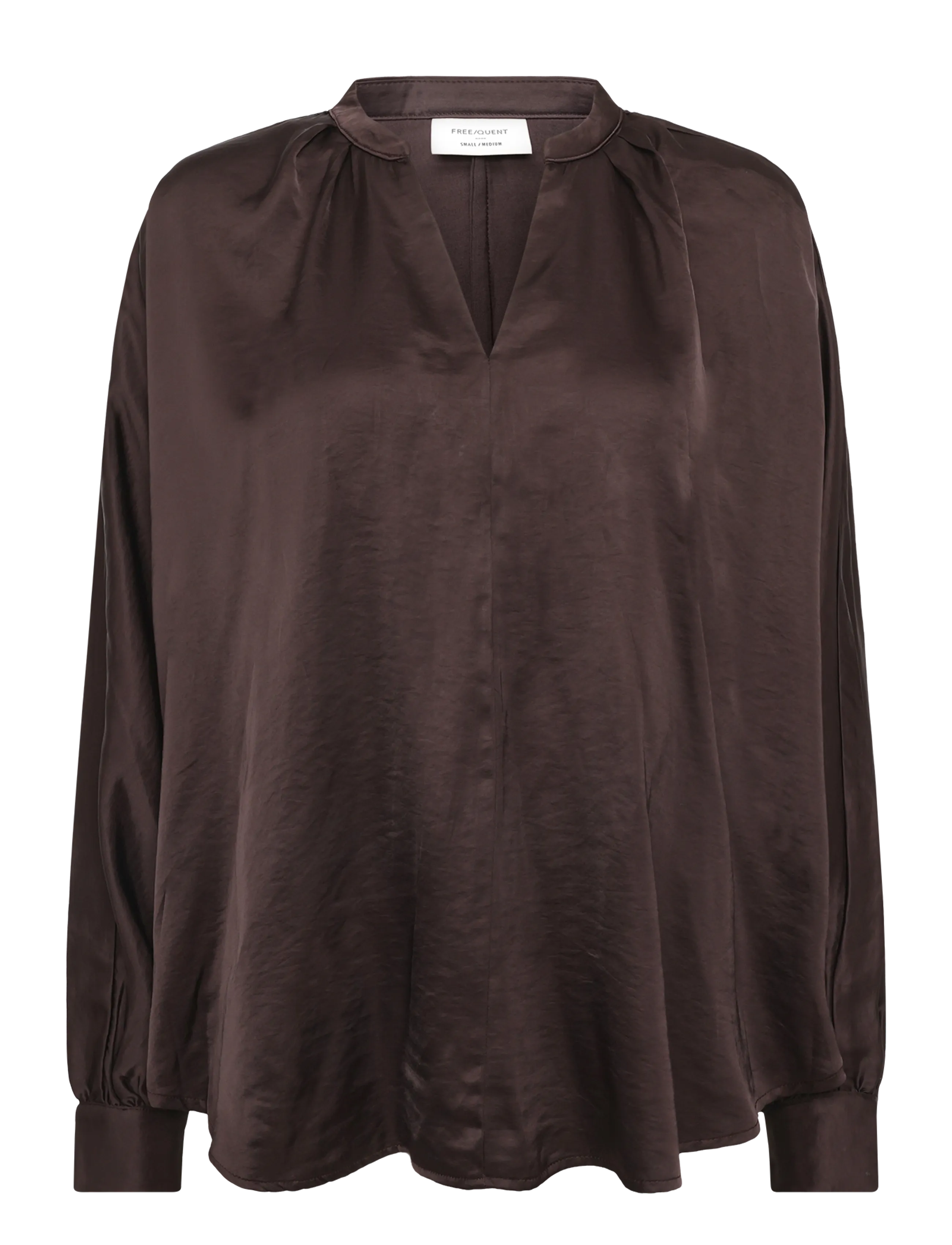 FREE/QUENT FQDOVE-BLOUSE - Langærmede bluser - MOLE / brown