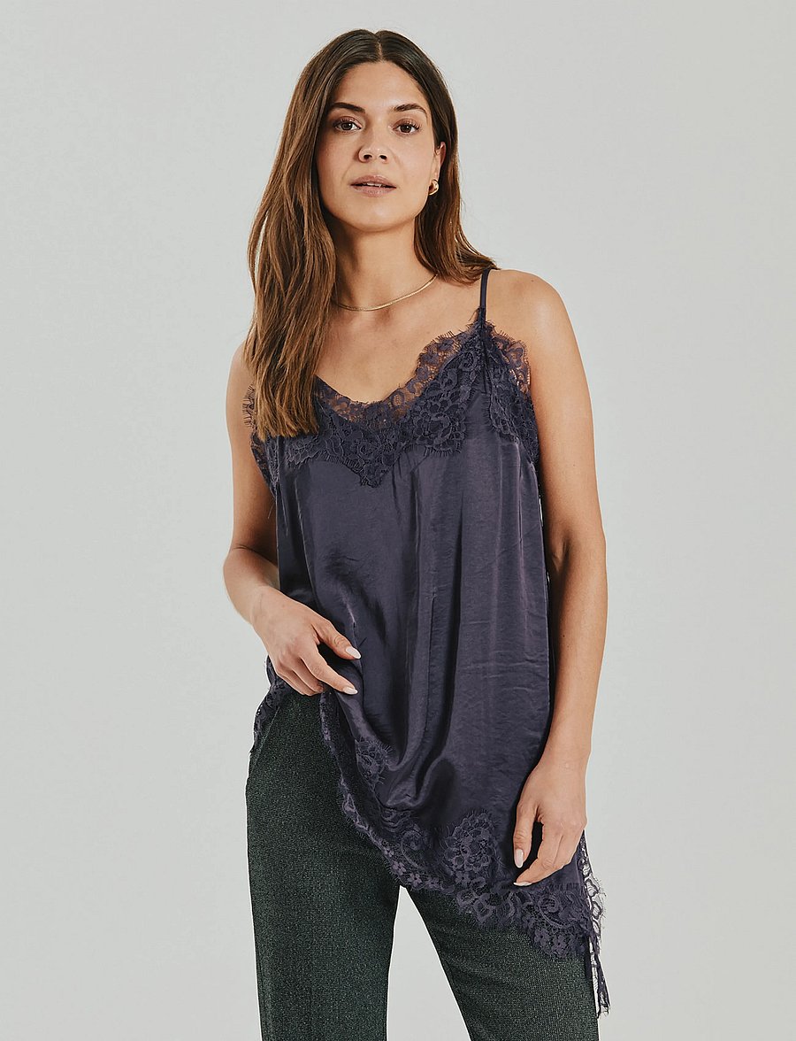 FREE/QUENT - FQDOVE-TOP - Ärmellose tops - nightshade - 0