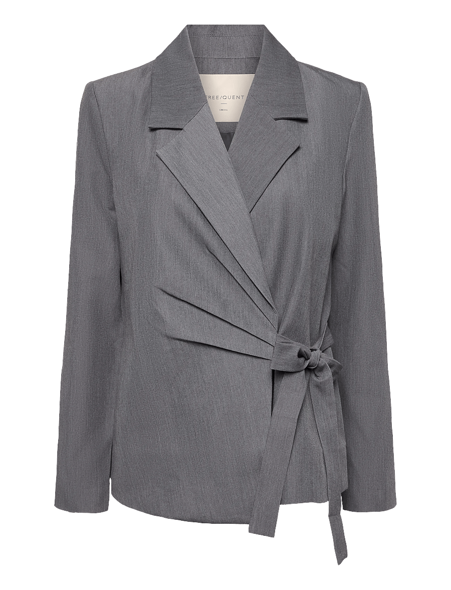 FREE/QUENT - FQVIKA-JACKET - kavajer med skärp - dark grey melange - 1