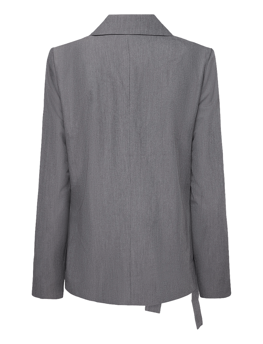FREE/QUENT - FQVIKA-JACKET - kavajer med skärp - dark grey melange - 2