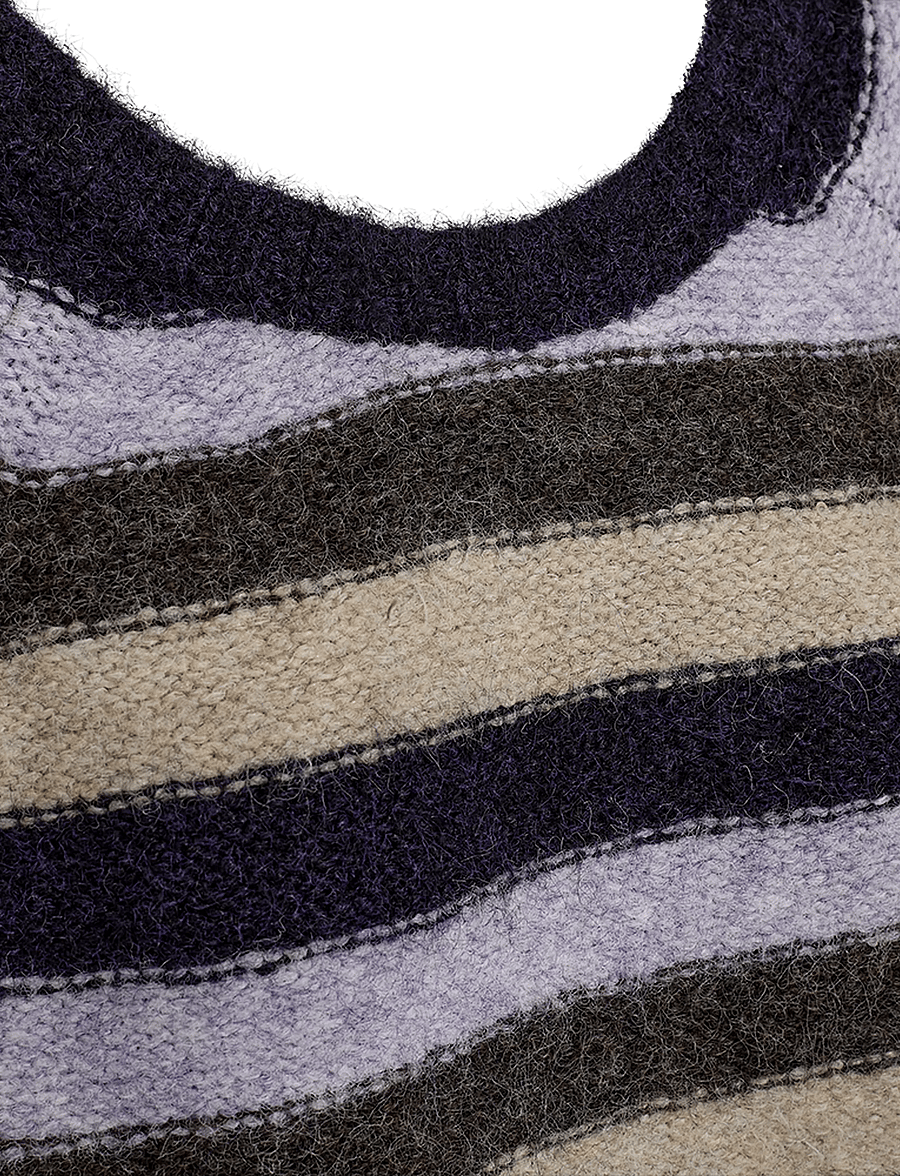 FREE/QUENT - FQGRSLULU-PULLOVER - striktrøjer - nightshade mel w. iris mel - 4