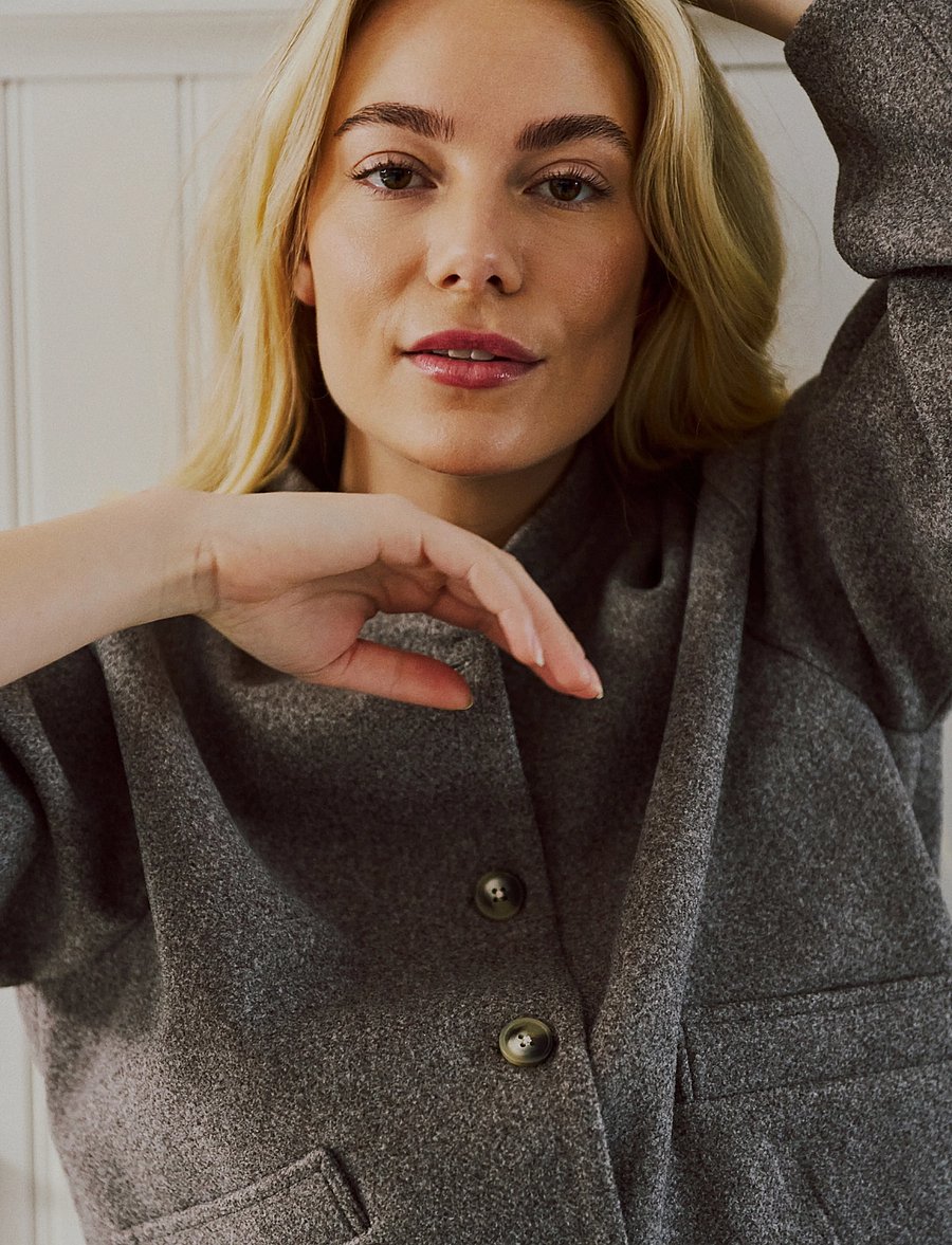 FREE/QUENT - FQESYANNA-JACKET - morel melange - 5