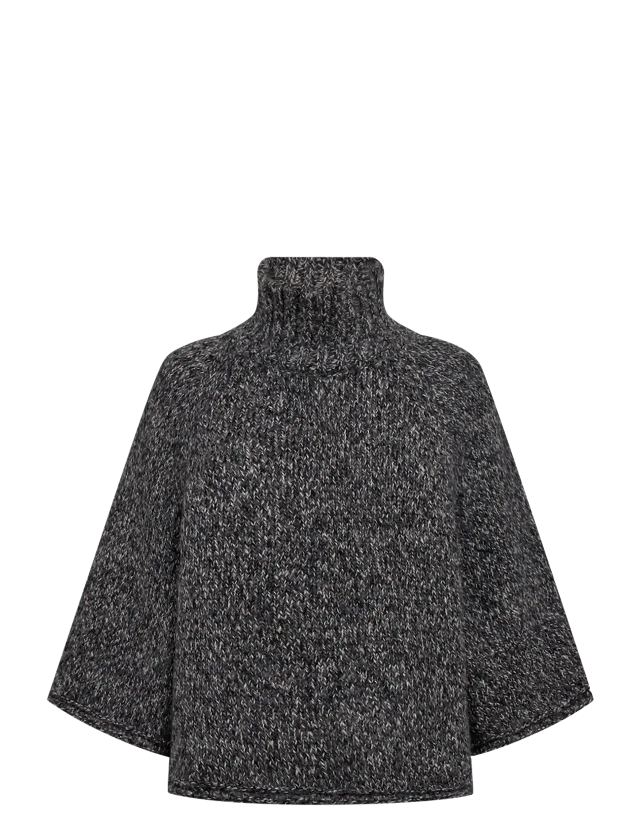 FREE/QUENT FQSELINA-CAPE - Tøj - DARK GREY MELANGE / grey