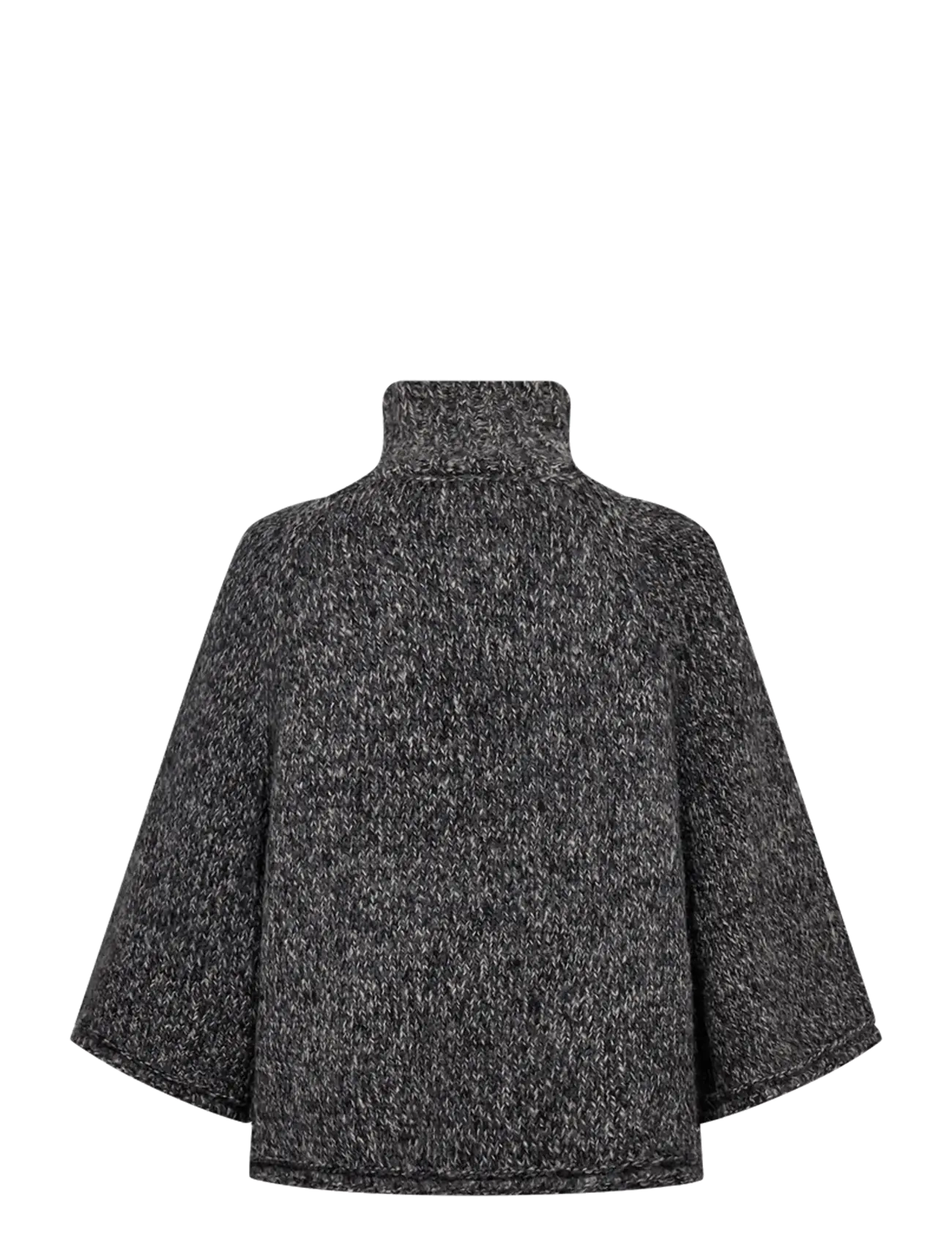 FREE/QUENT - FQSELINA-CAPE - rullekraver - dark grey melange - 2