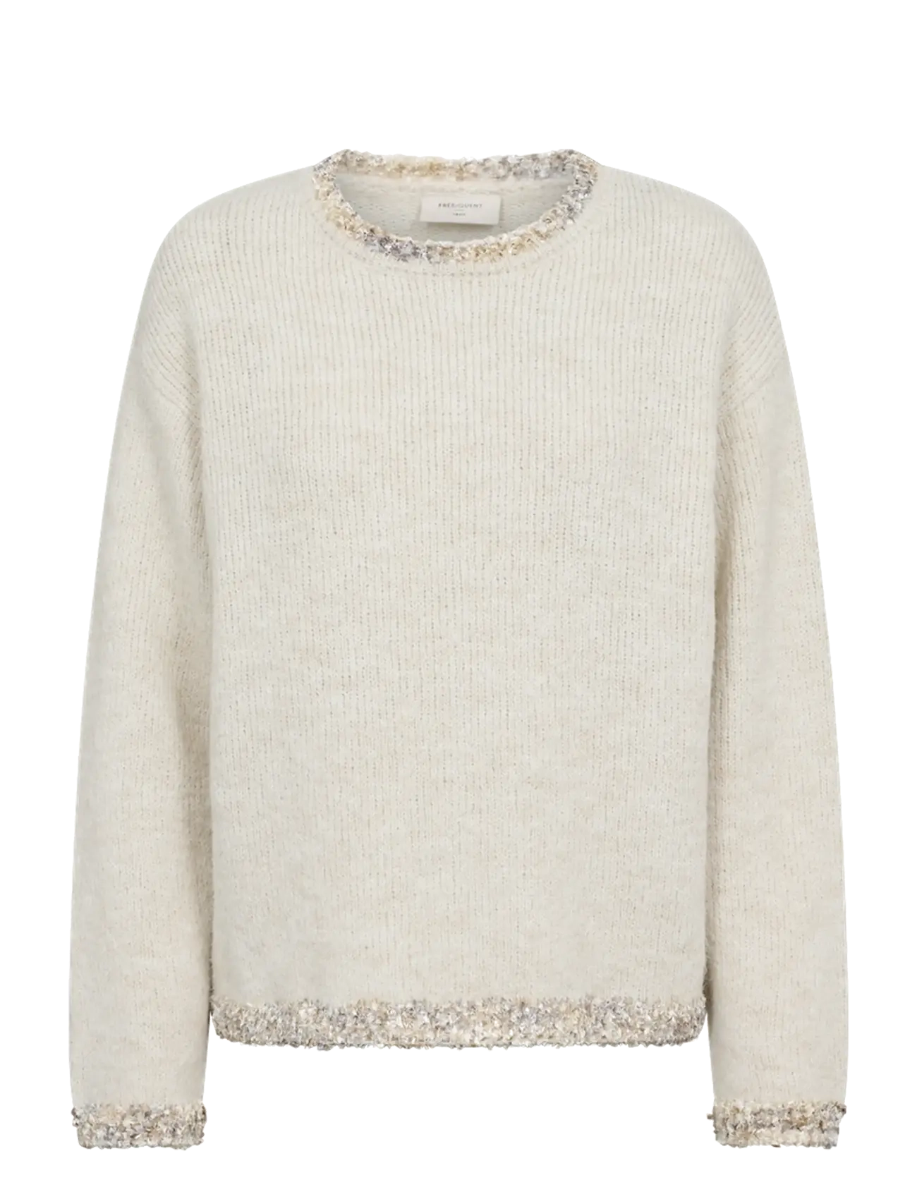 FREE/QUENT FQFRIDA-PULLOVER - Strik - MOONBEAM MEL W. MOONBEAM MEL / cream