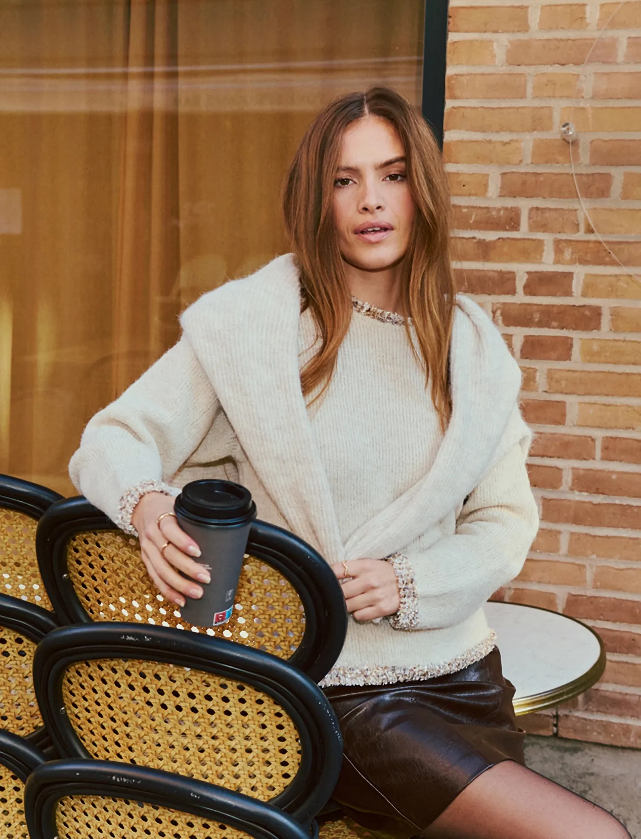 FREE/QUENT - FQFRIDA-PULLOVER - moonbeam mel w. moonbeam mel - 4