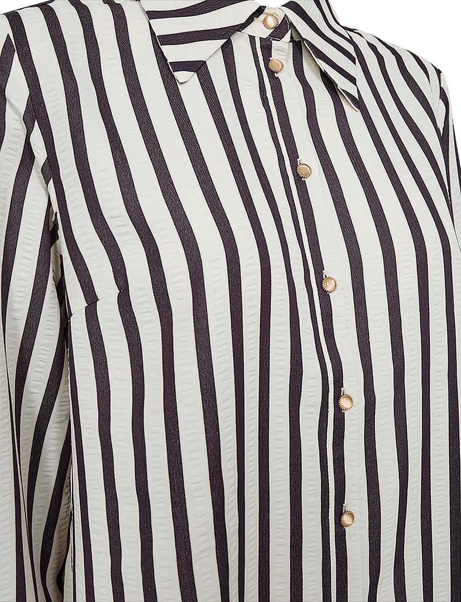 FREE/QUENT - FQNOTO-SHIRT - pikkade varrukatega särgid - star off-white w. nightshade - 2