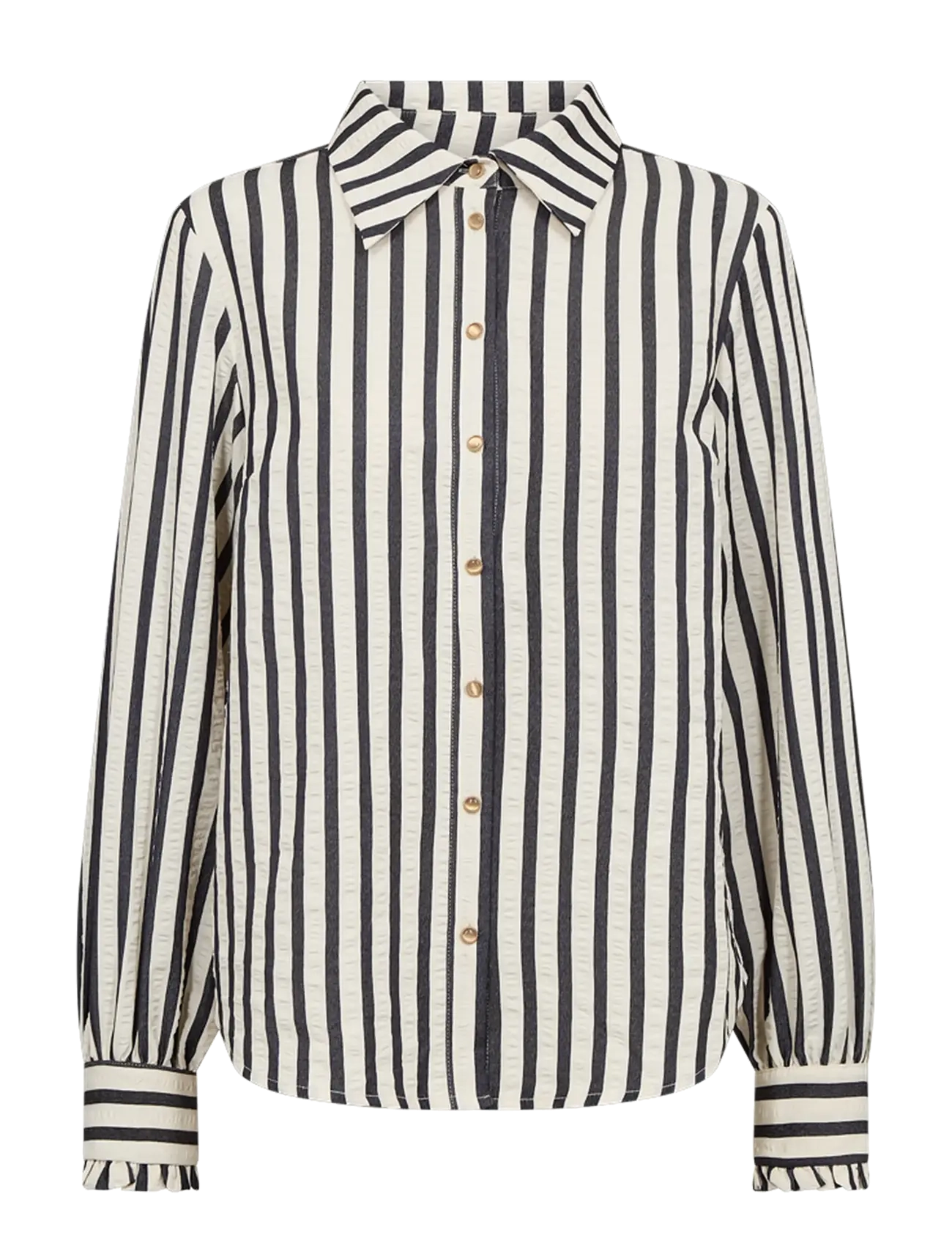 FREE/QUENT FQNOTO-SHIRT - Clothing - STAR OFF-WHITE W. BLACK / cream