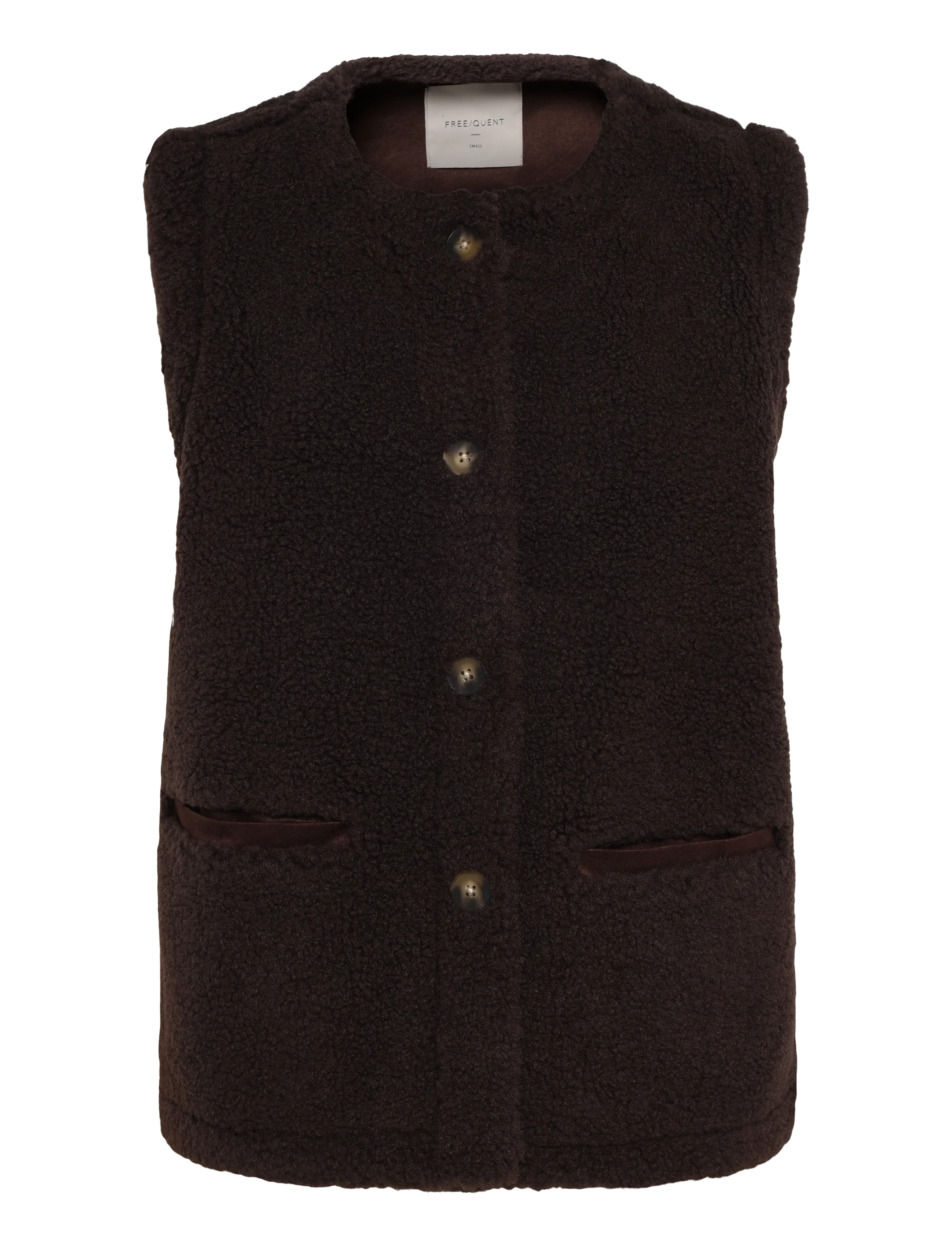 FREE/QUENT FQEDDY-WAISTCOAT - Västar - MOLE / brown