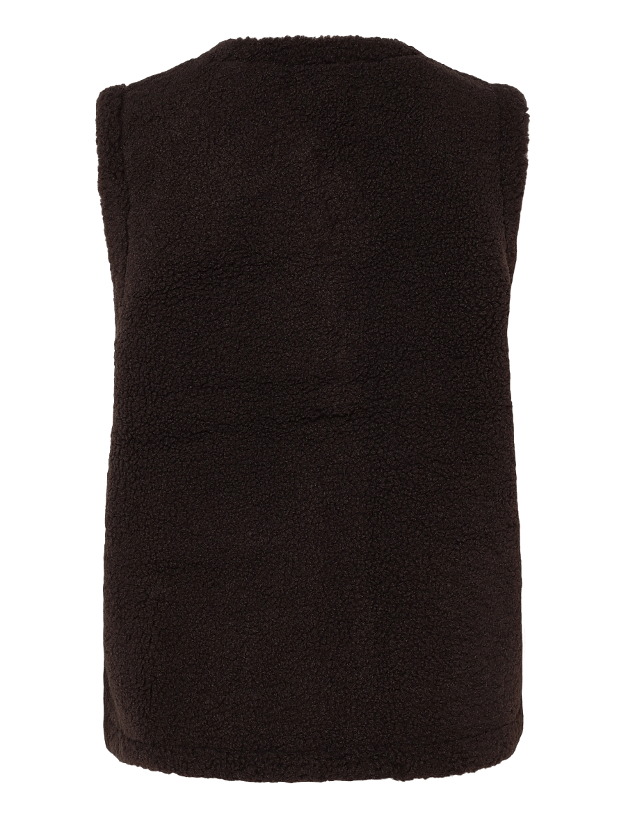 FREE/QUENT - FQEDDY-WAISTCOAT - fleece- och teddyvästar - mole - 1