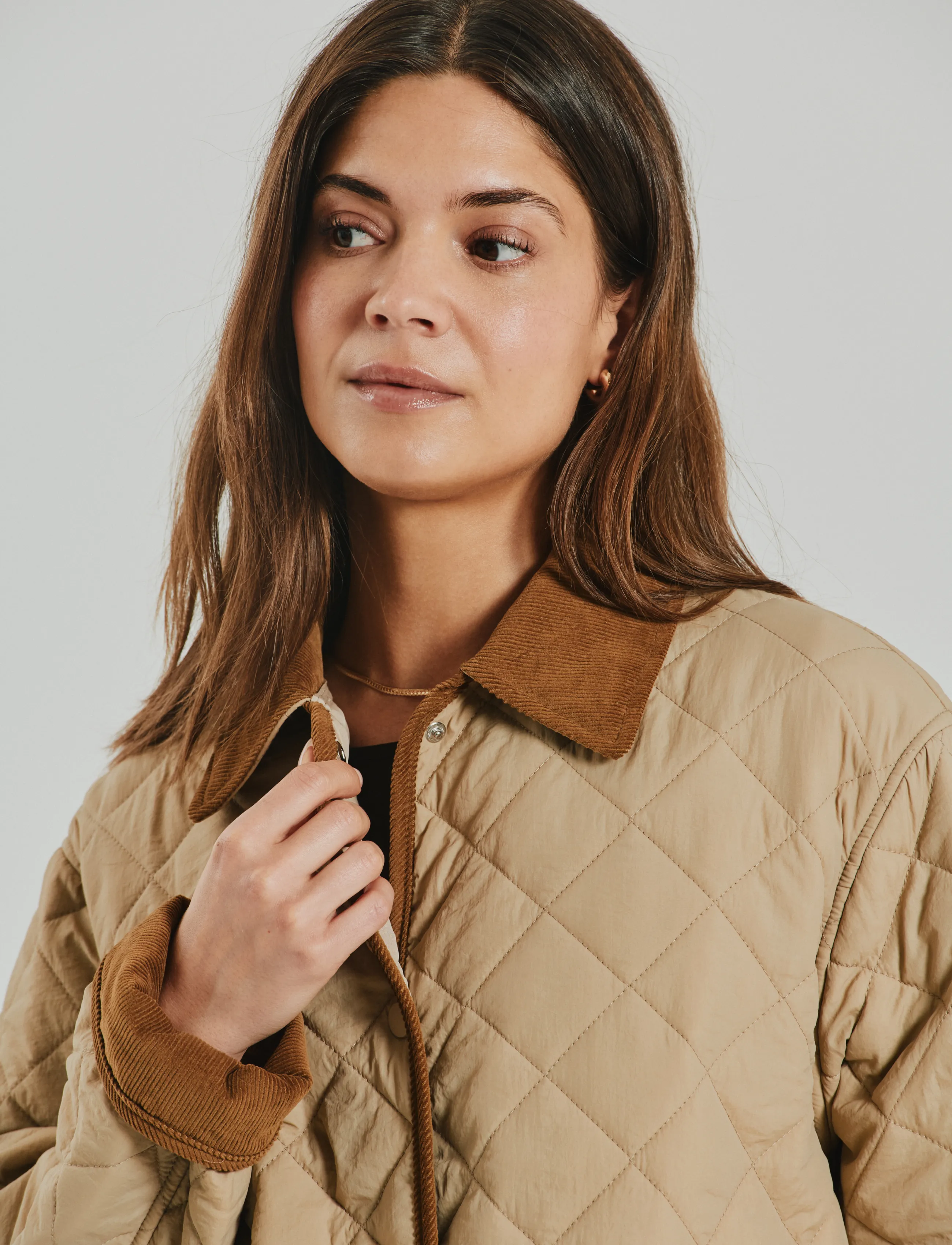 FREE/QUENT - FQDIANA-JACKET - quilted jackets - silver mink - 3
