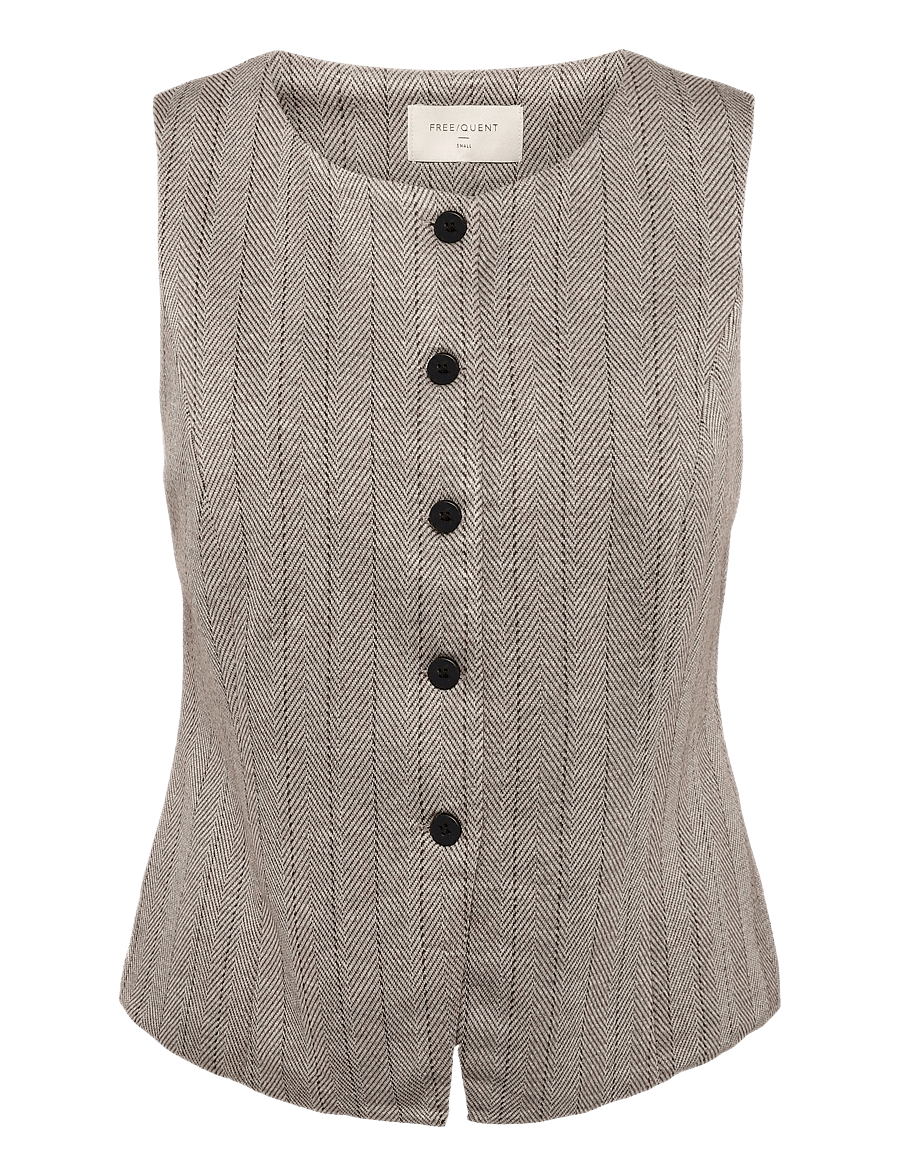 FREE/QUENT - FQBONNIE-WAISTCOAT - kostymvästar - moonbeam w. mole - 1