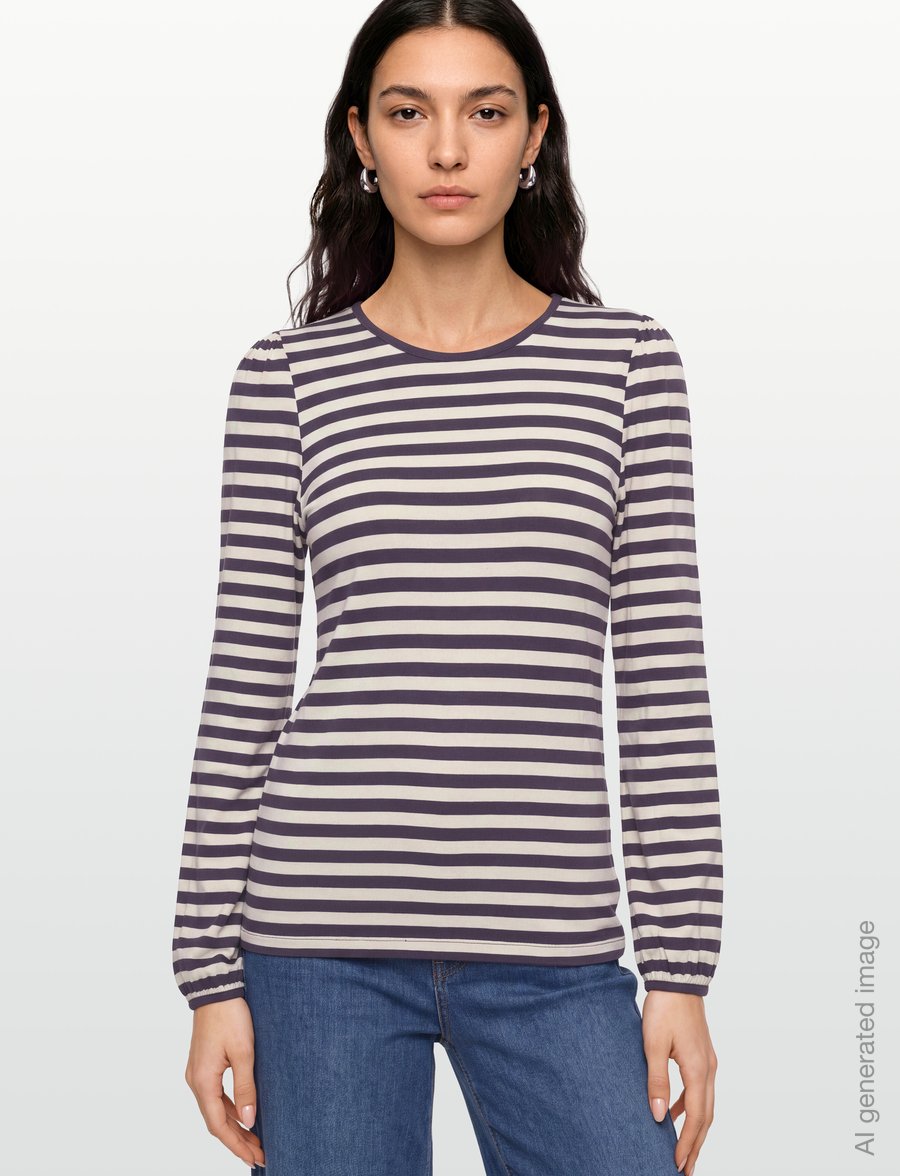 FREE/QUENT - FQLIANA-TEE - langærmede toppe - nightshade w. moonbeam - 3
