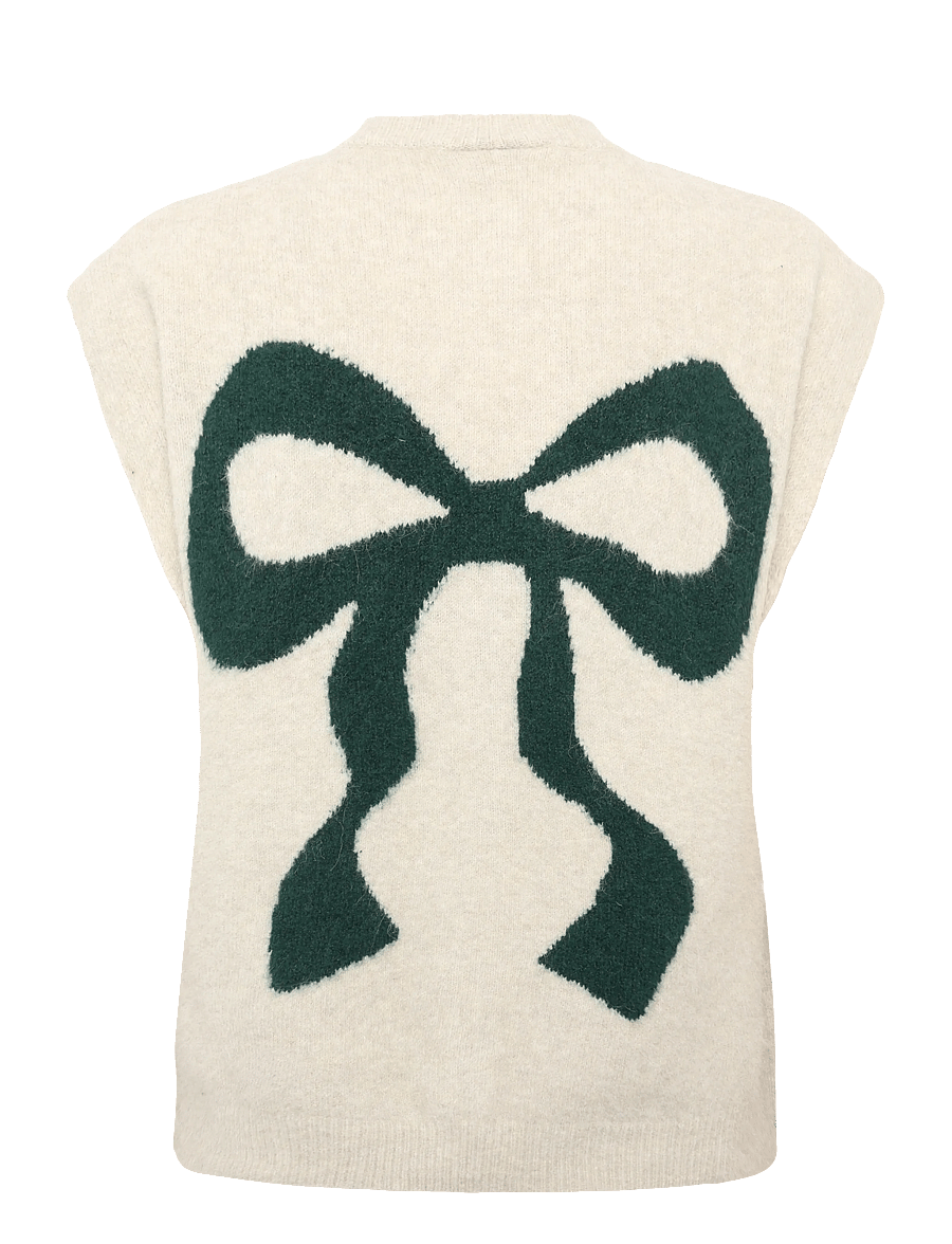 FREE/QUENT - FQNOMAS-VEST - oyster gr ml w deep forest ml - 2