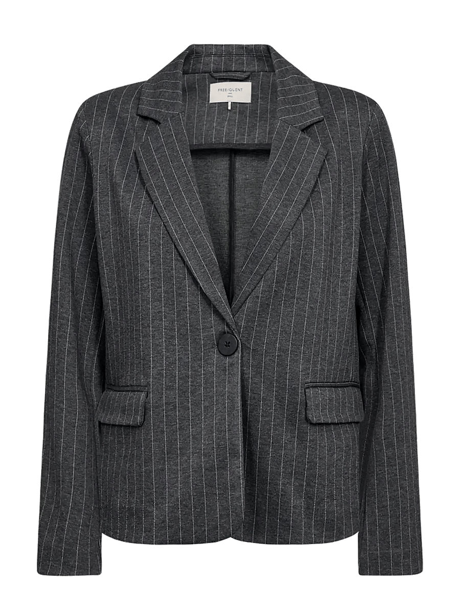FREE/QUENT - FQLANNI-JACKET - dark grey mel w star off-white - 0