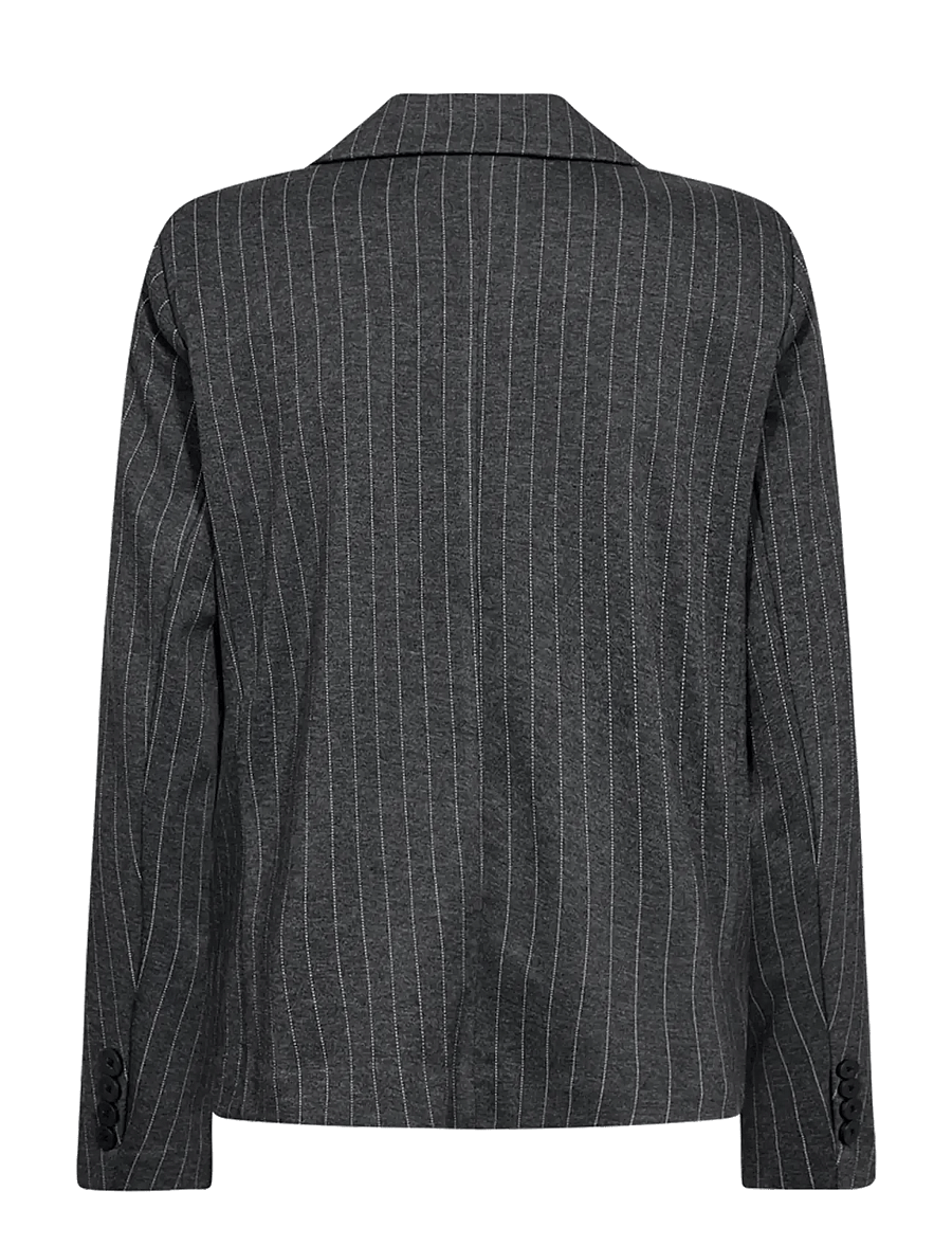 FREE/QUENT - FQLANNI-JACKET - dark grey mel w star off-white - 1