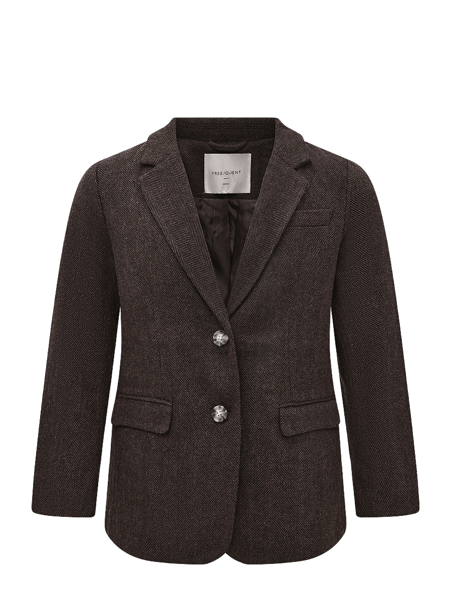 FREE/QUENT - FQZANGO-JACKET - single breasted blazers - black w. mole - 0