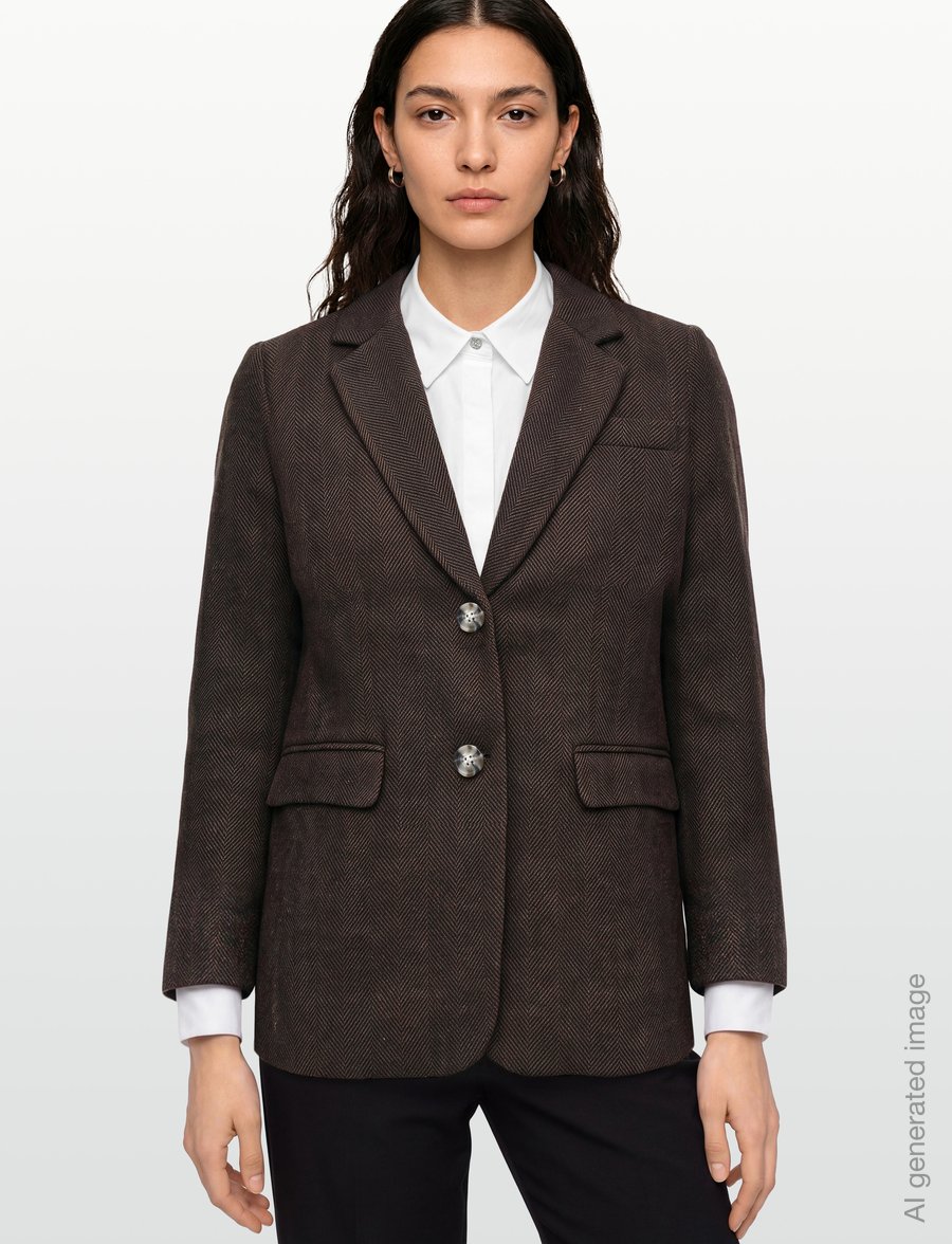 FREE/QUENT - FQZANGO-JACKET - einreihige blazer - black w. mole - 3