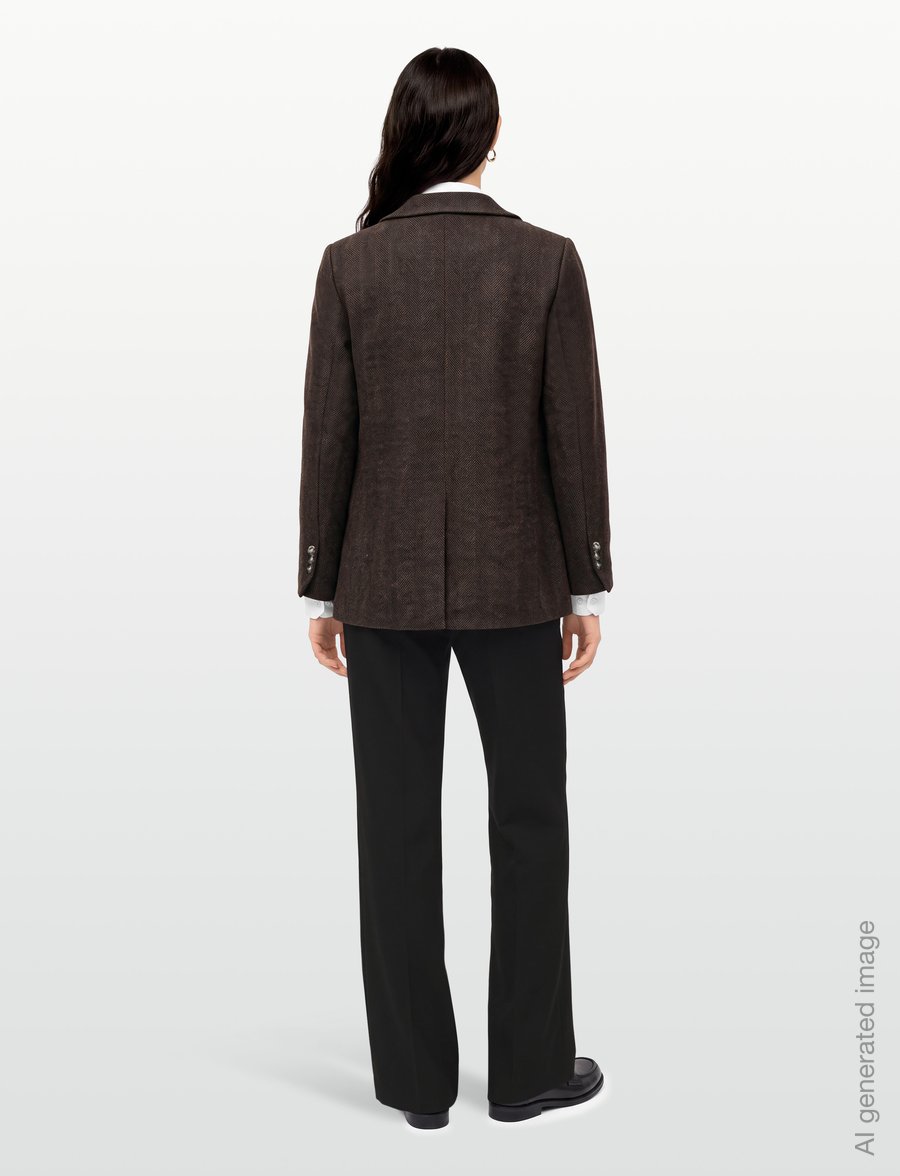 FREE/QUENT - FQZANGO-JACKET - einreihige blazer - black w. mole - 4