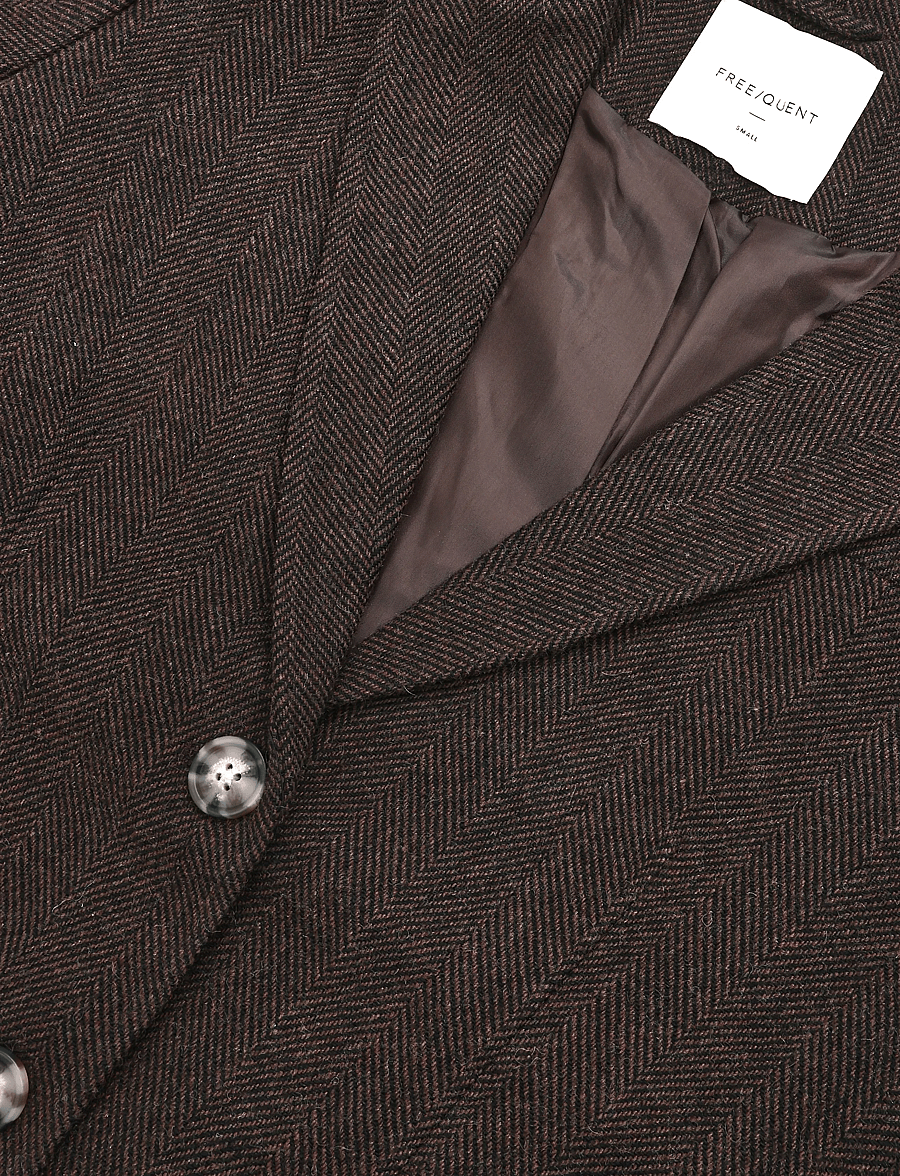 FREE/QUENT - FQZANGO-JACKET - single breasted blazers - black w. mole - 2