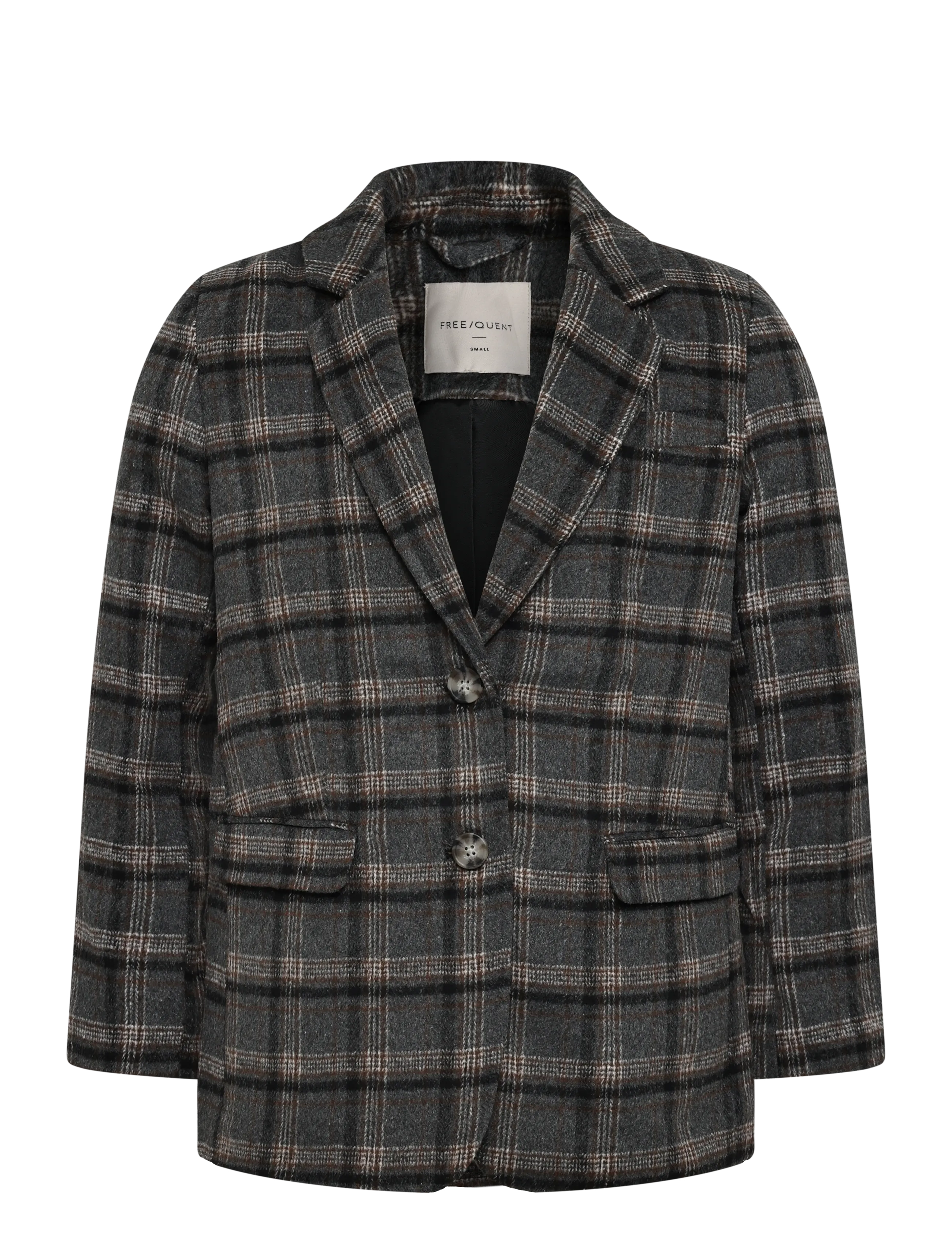 FREE/QUENT FQZANGO-JACKET - Pintsakud - MEDIUM GREY MEL. W. BLACK / grey