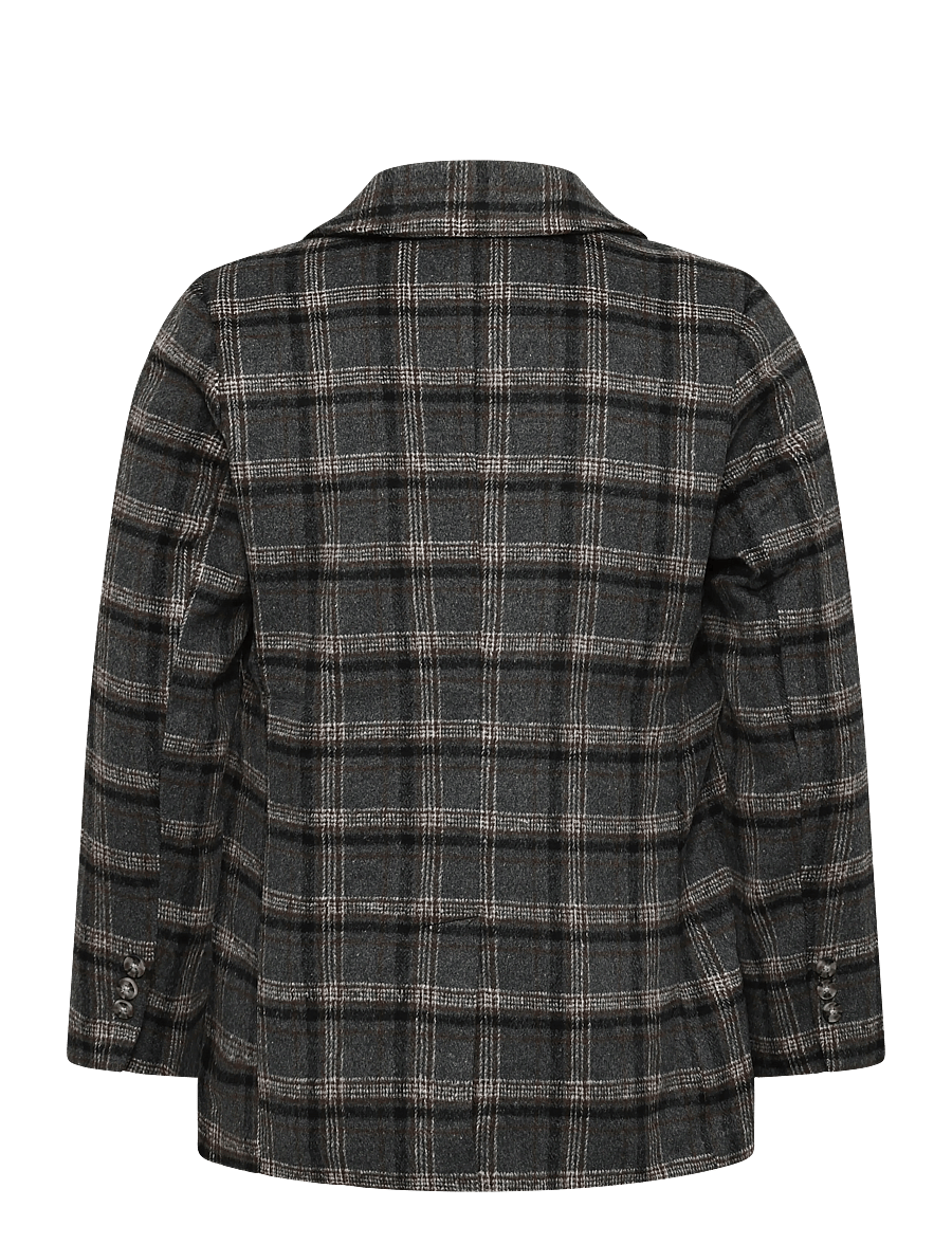 FREE/QUENT - FQZANGO-JACKET - enkeltradede blazere - medium grey mel. w. black - 2